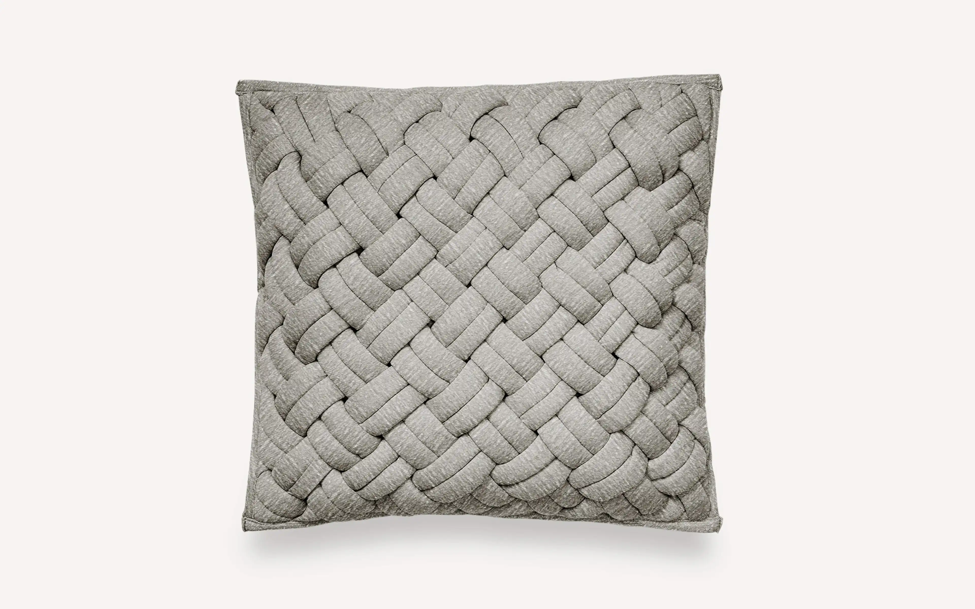 Pewter Interknit Jersey Pillow Cover