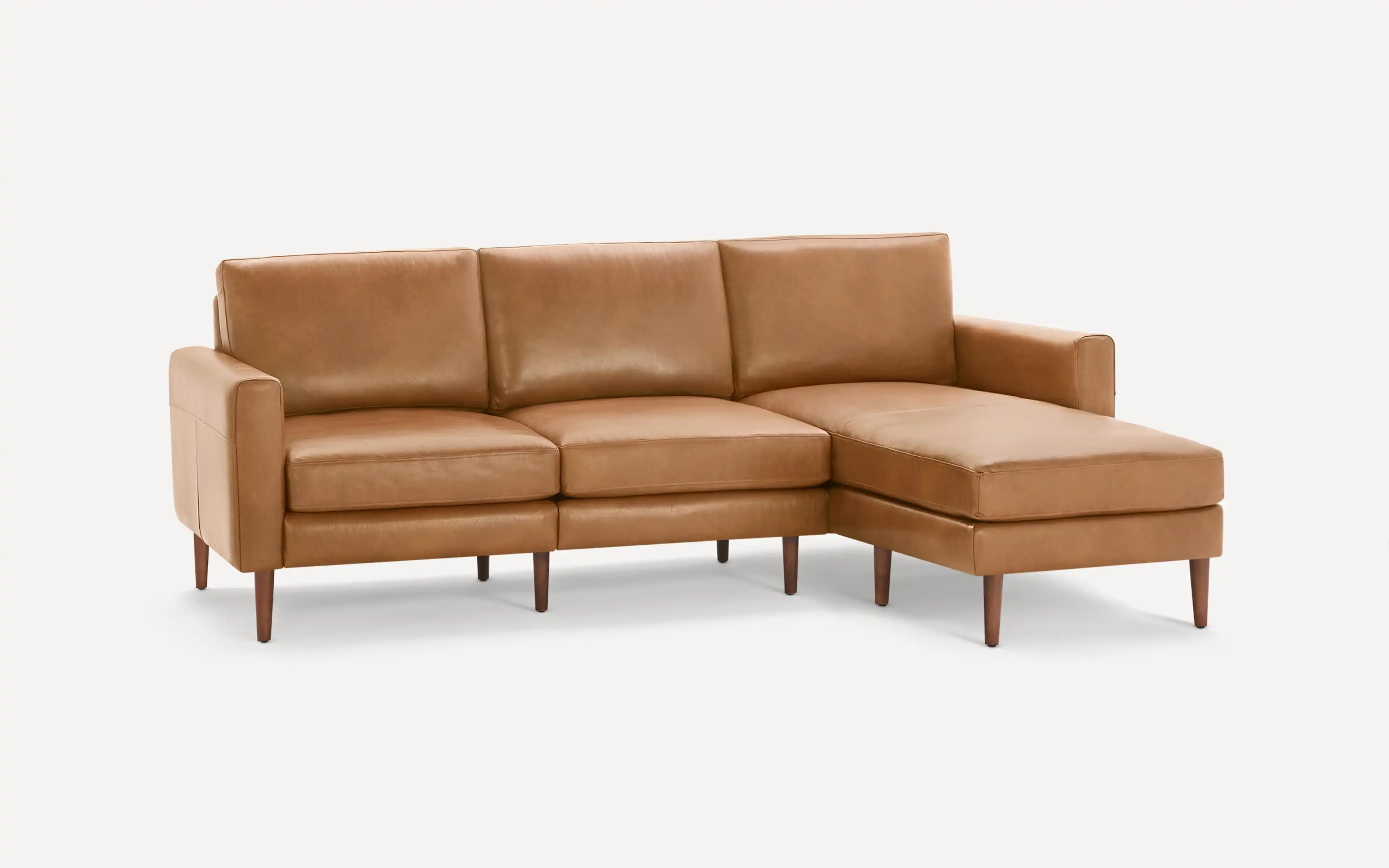 Leather sectional