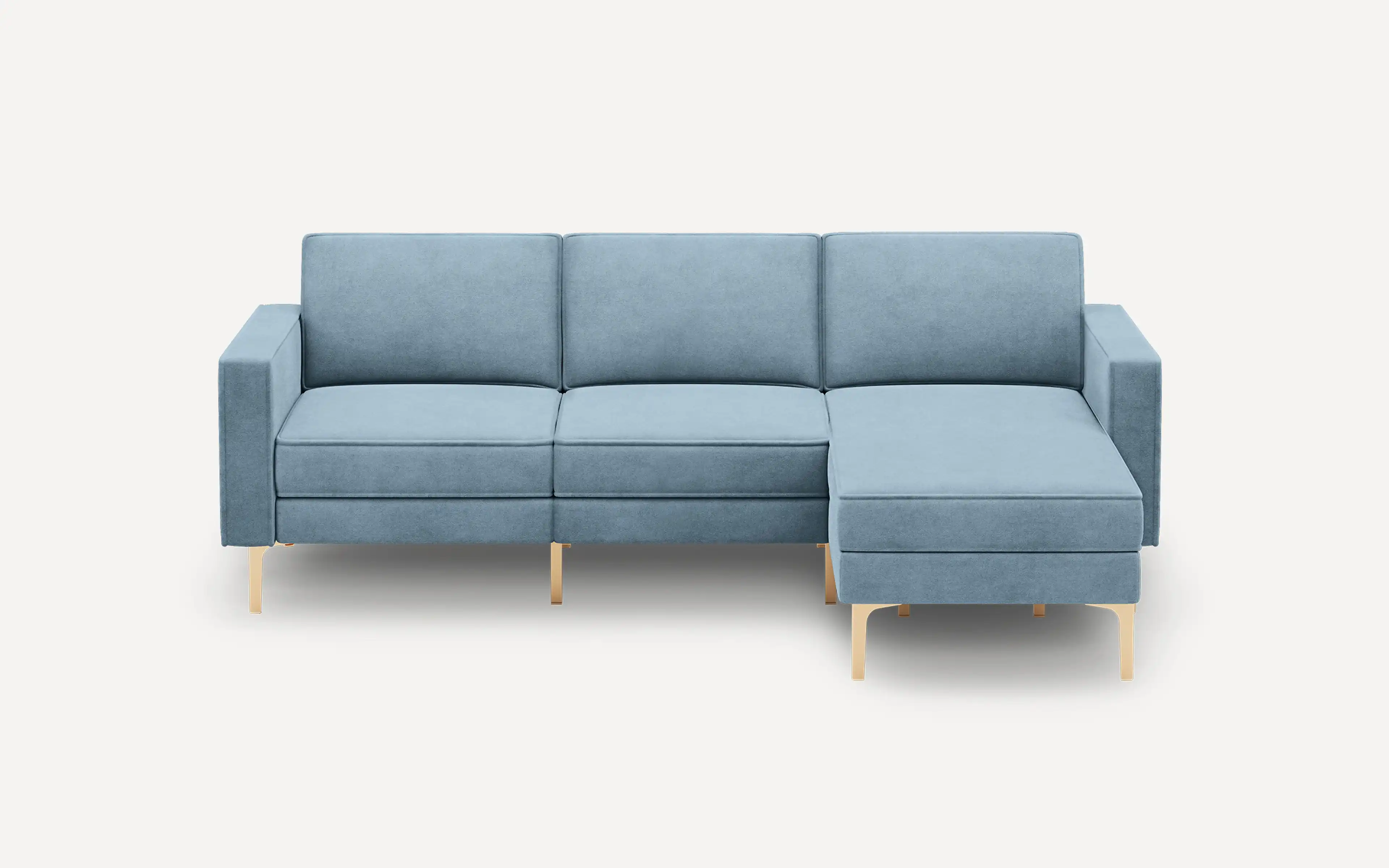 Original Nomad Chaise Sofa in Ocean Velvet