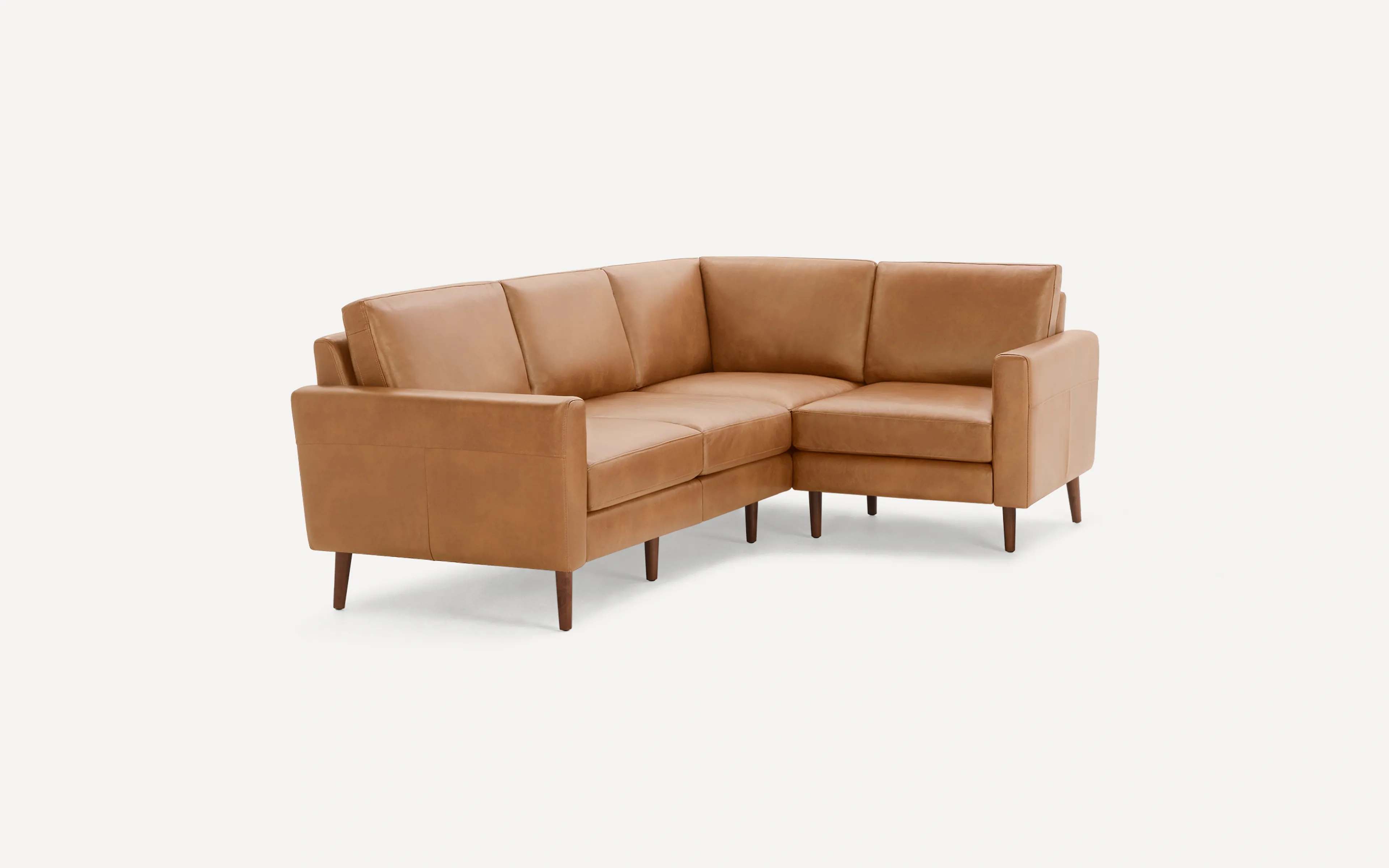 Block Nomad Leather 4-Seat Corner Sectional