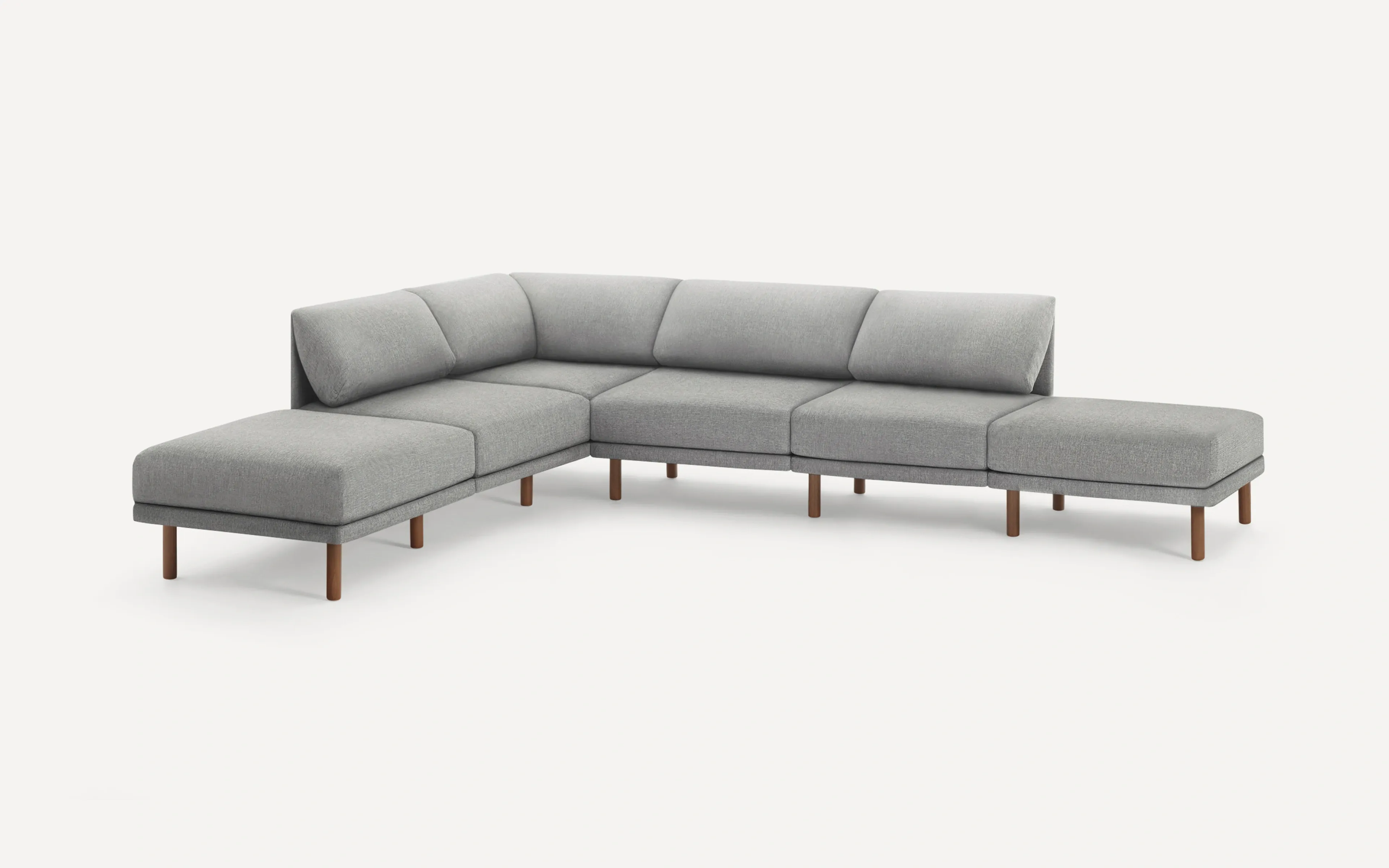 Range 6-Piece Open Sectional Double Lounger