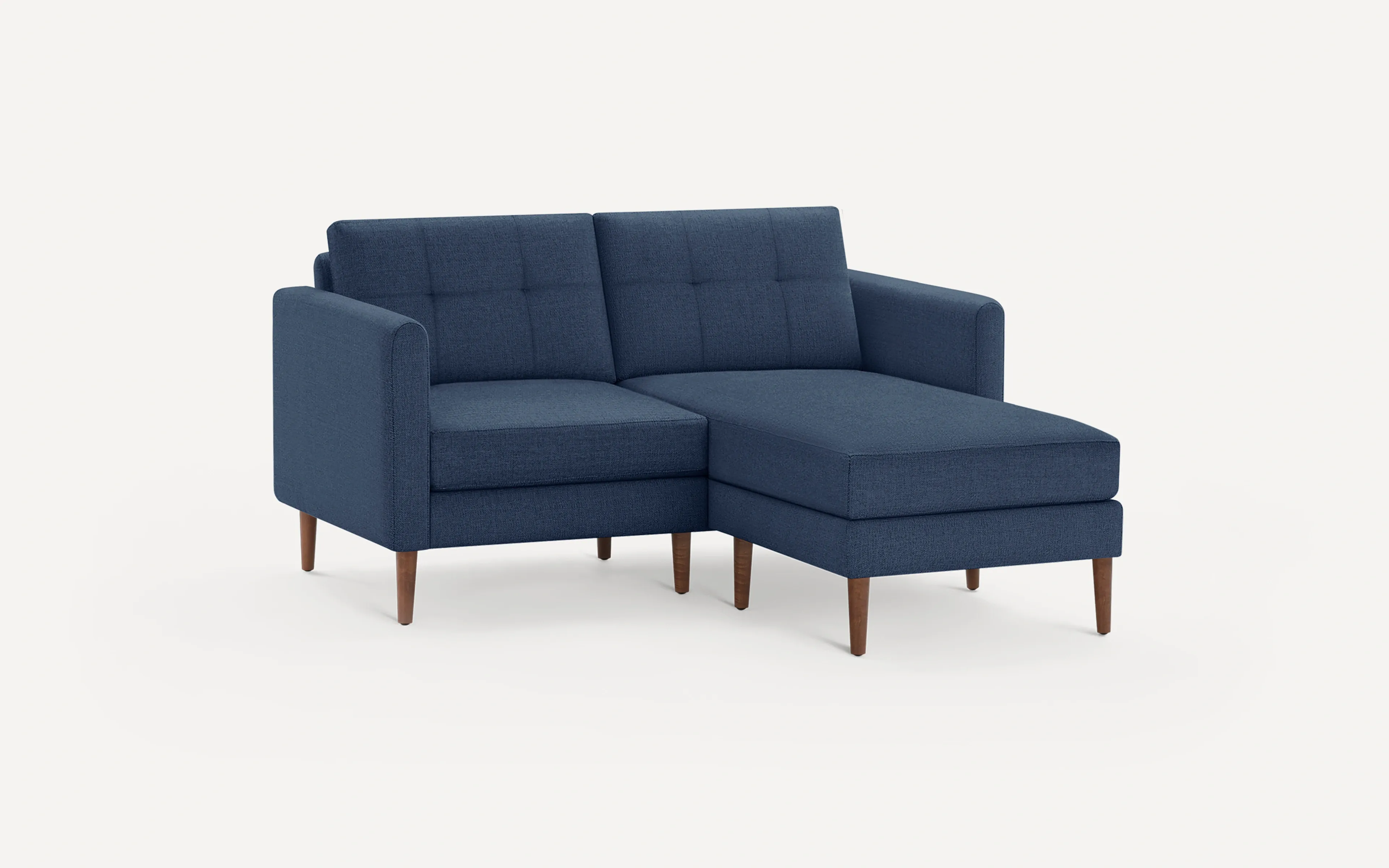 Original Nomad Chaise Loveseat in Navy Blue Fabric