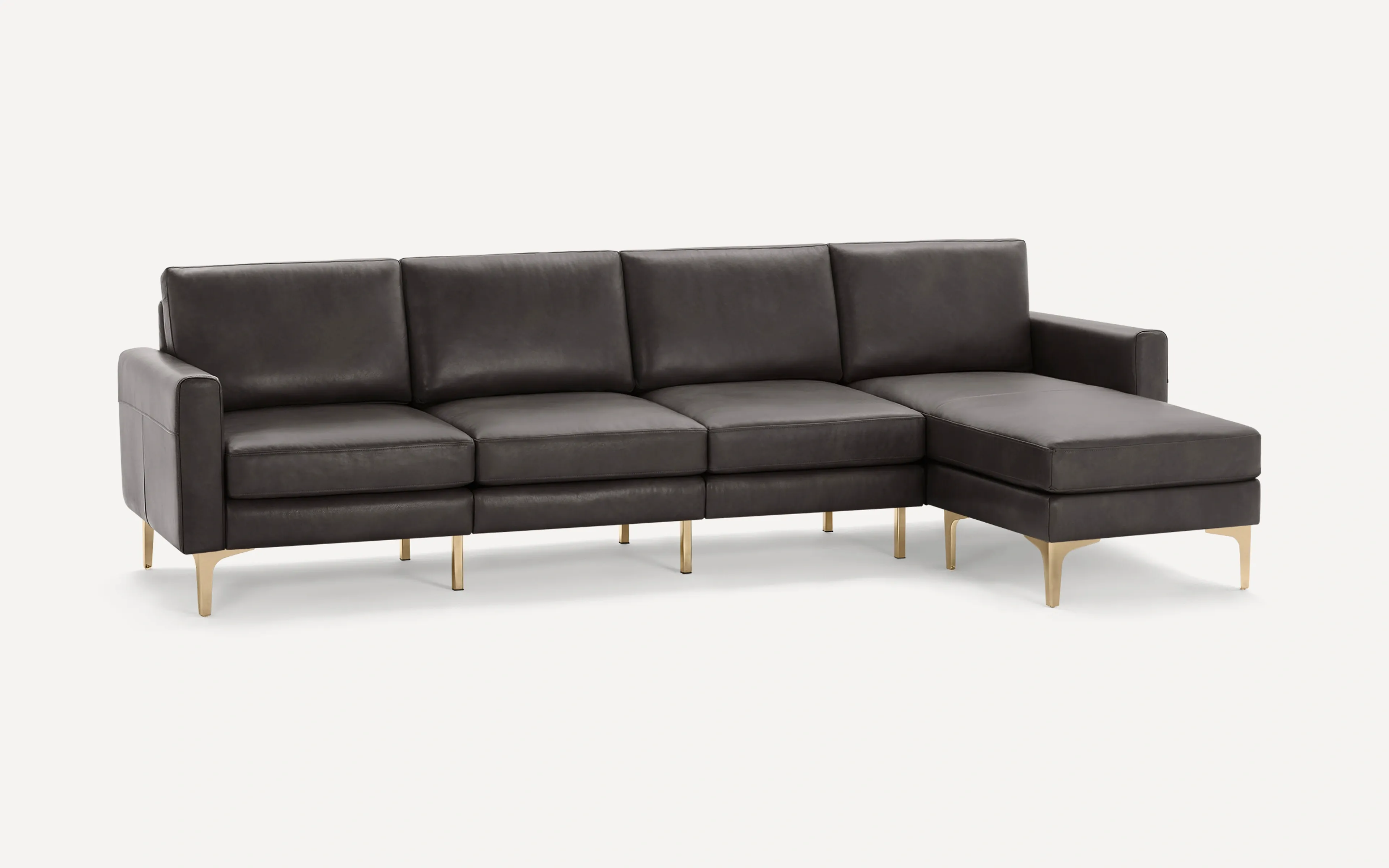 Original Nomad Chaise King Sofa in Slate Leather