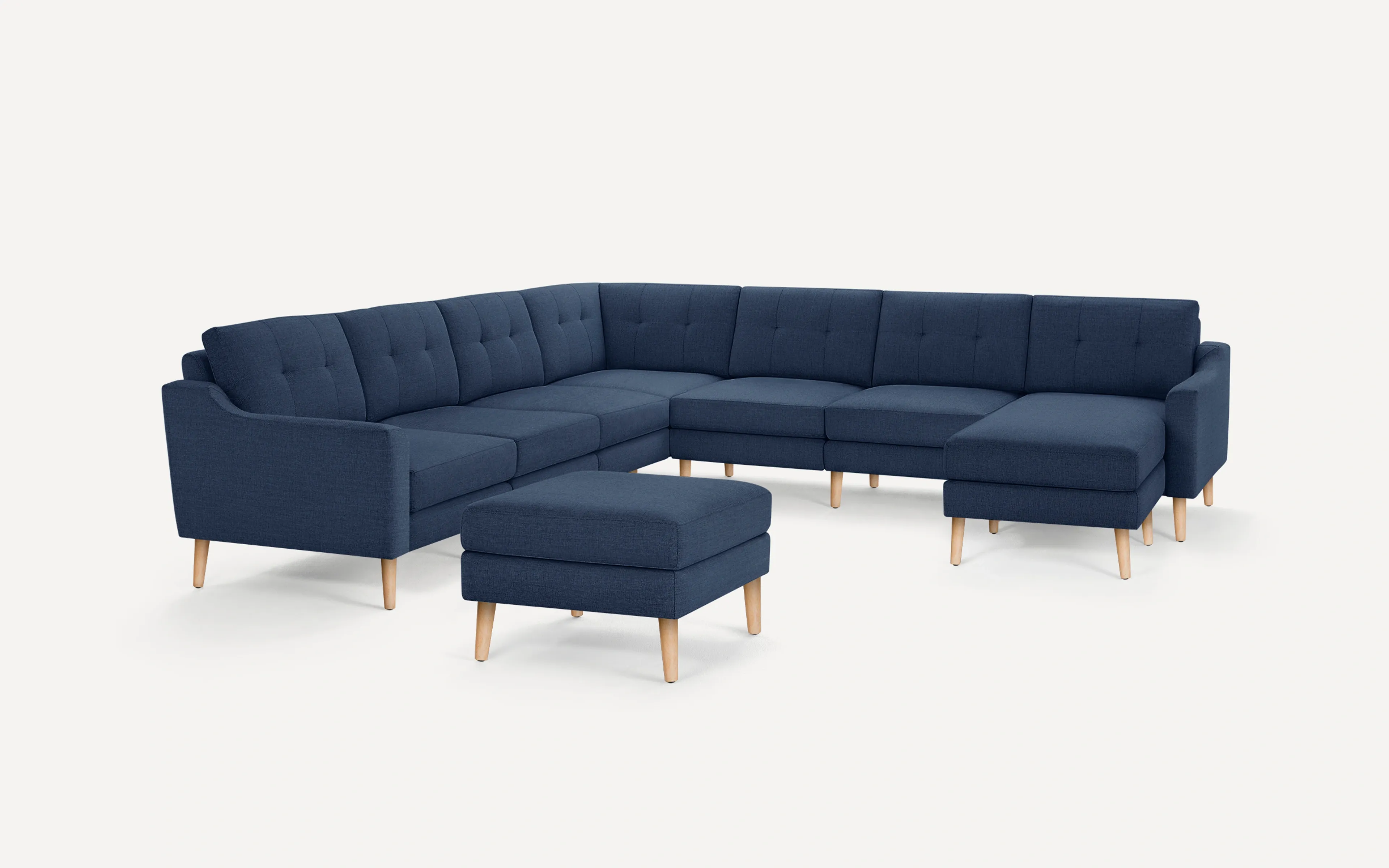 Slope Nomad 7-Seat Corner Sectional with Chaise and Ottoman