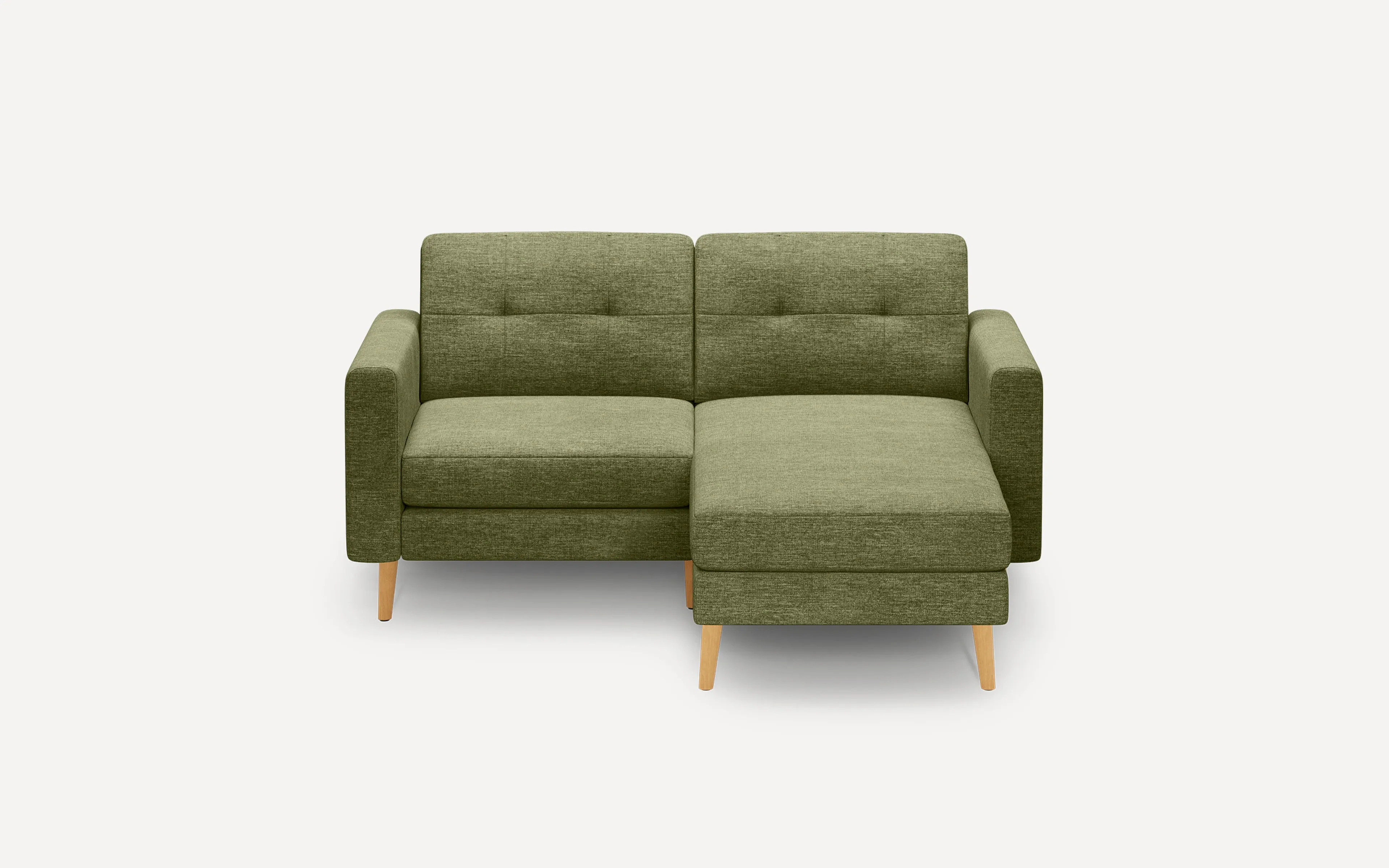 Original Nomad Chaise Loveseat in Moss Green Fabric