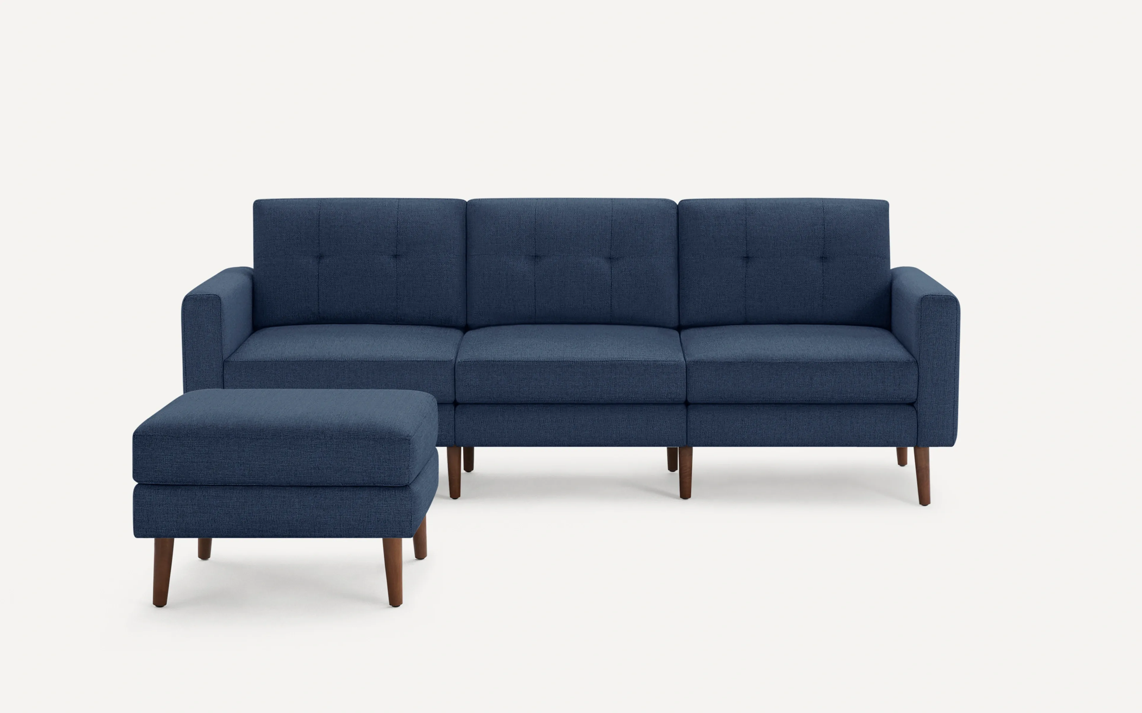 Original Nomad Sofa with Ottoman in Navy Blue Fabric