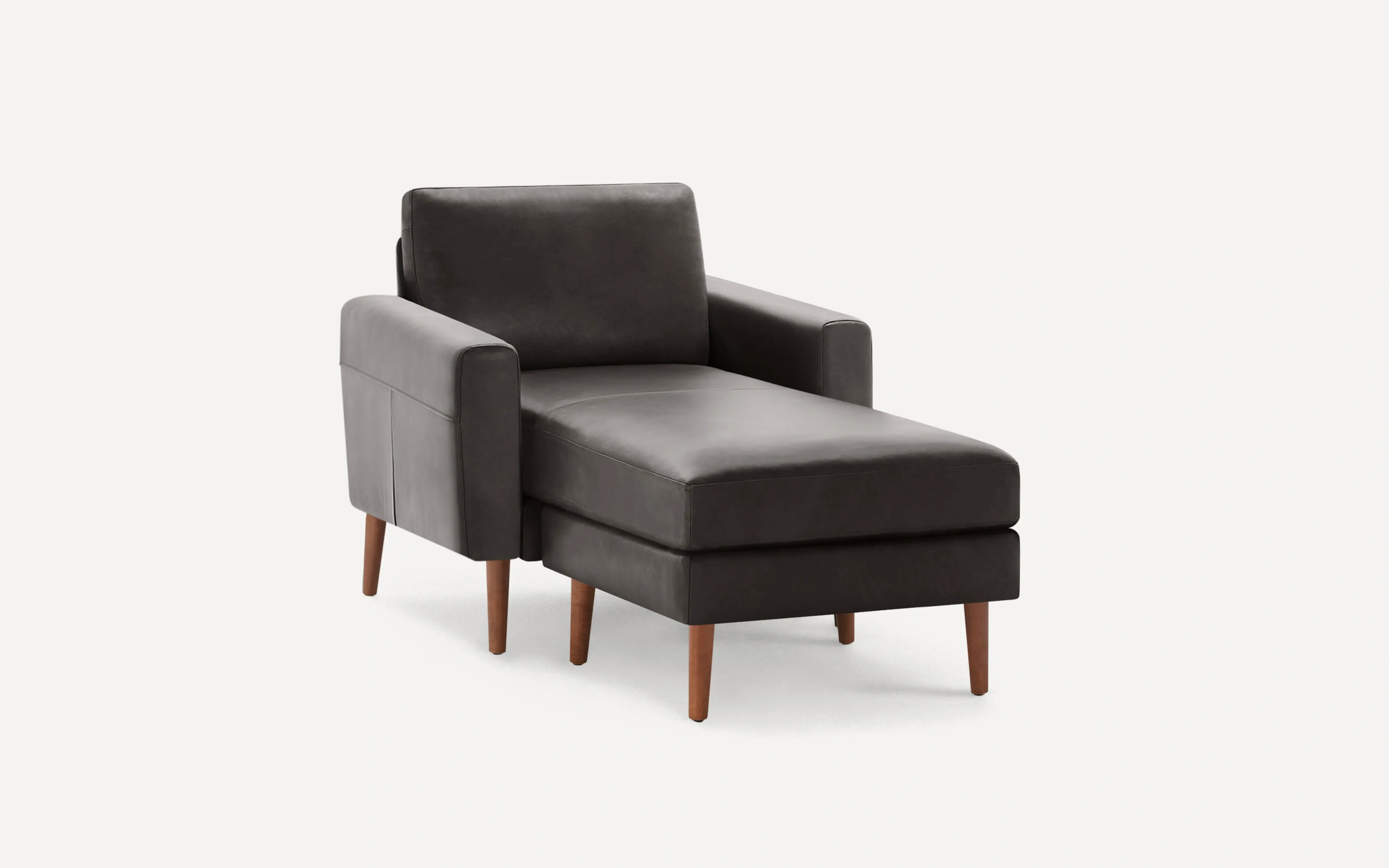 Original Nomad Chaise Armchair in Slate Leather