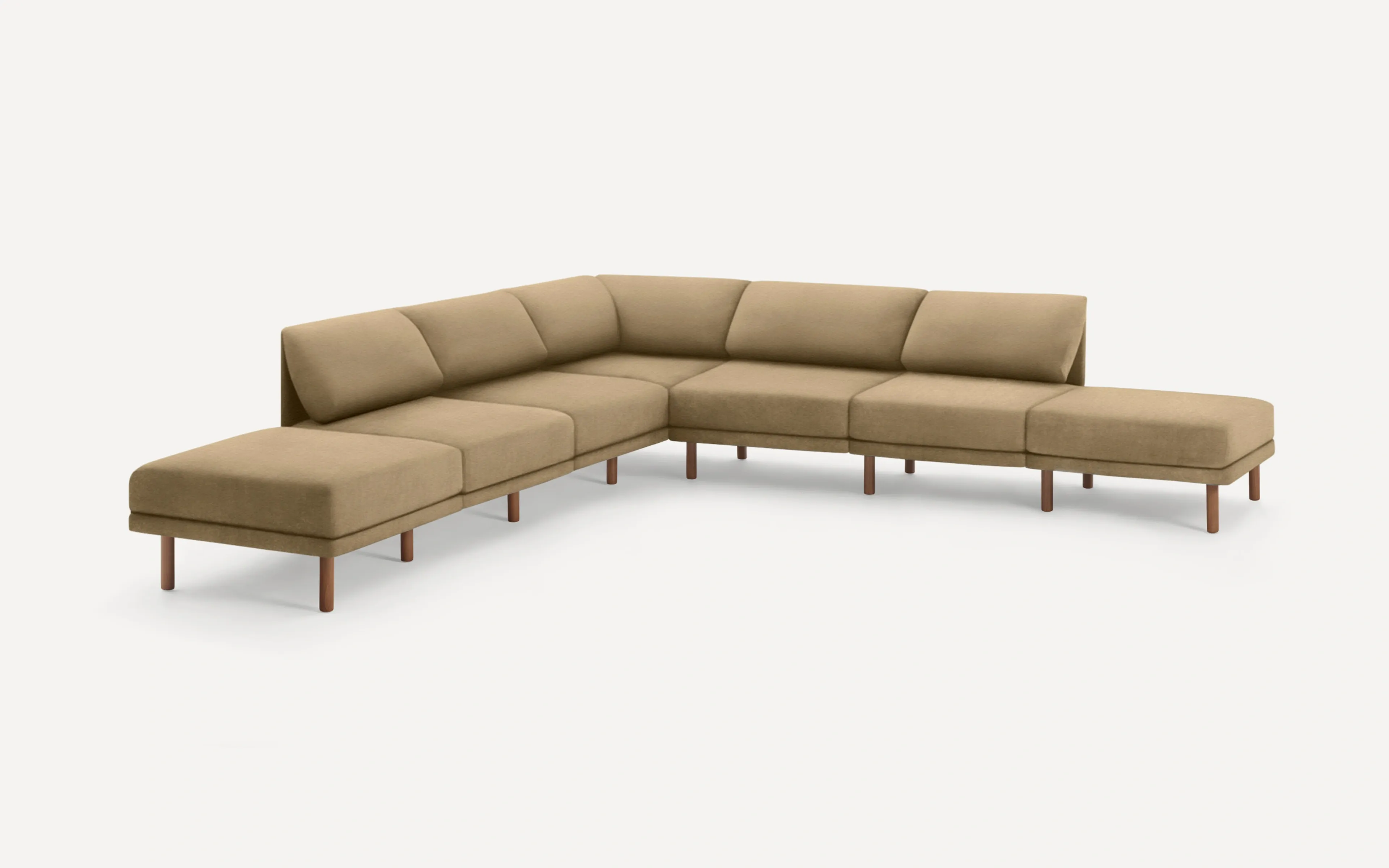 Range 7-Piece Open Sectional Double Lounger