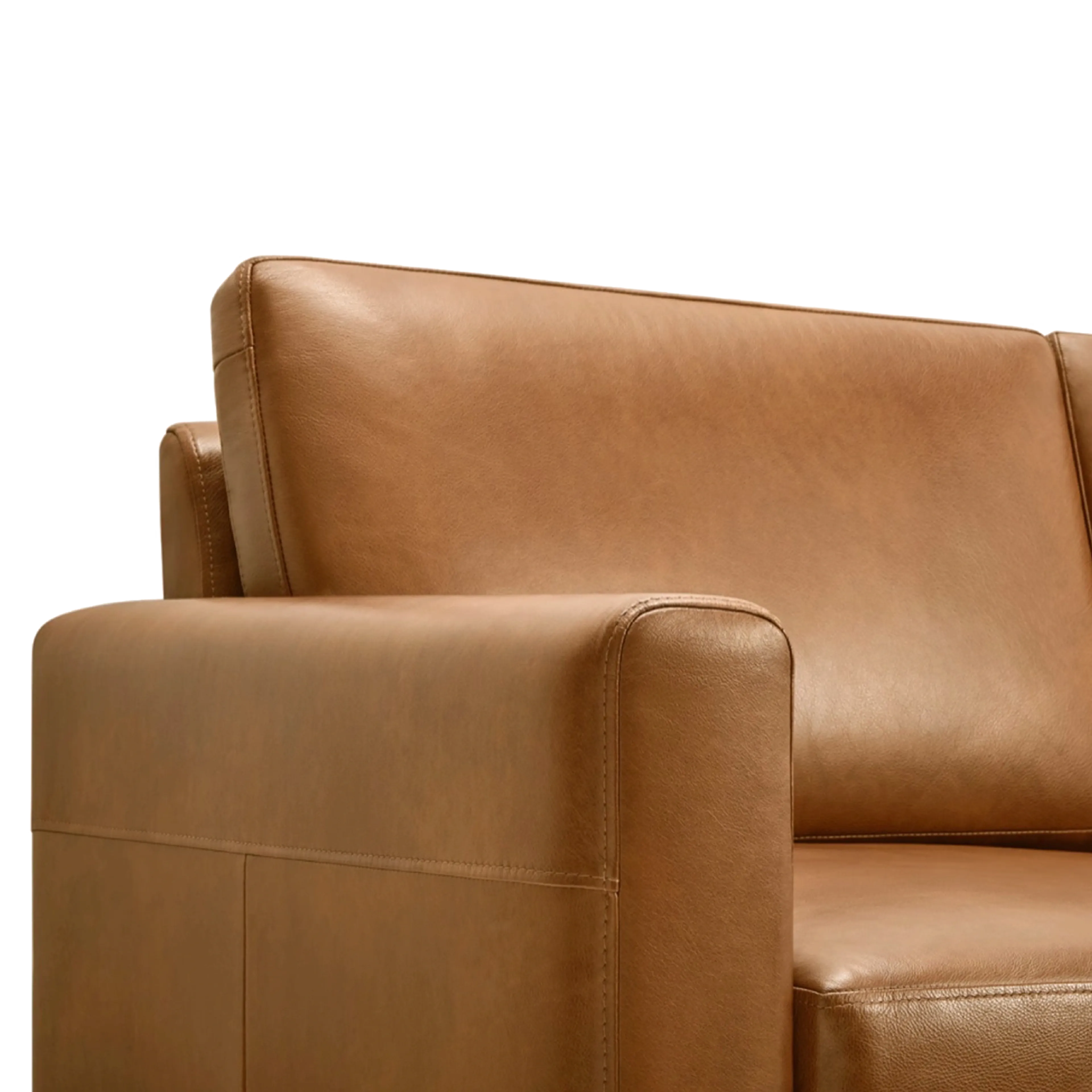 Nomad leather sofa in Camel