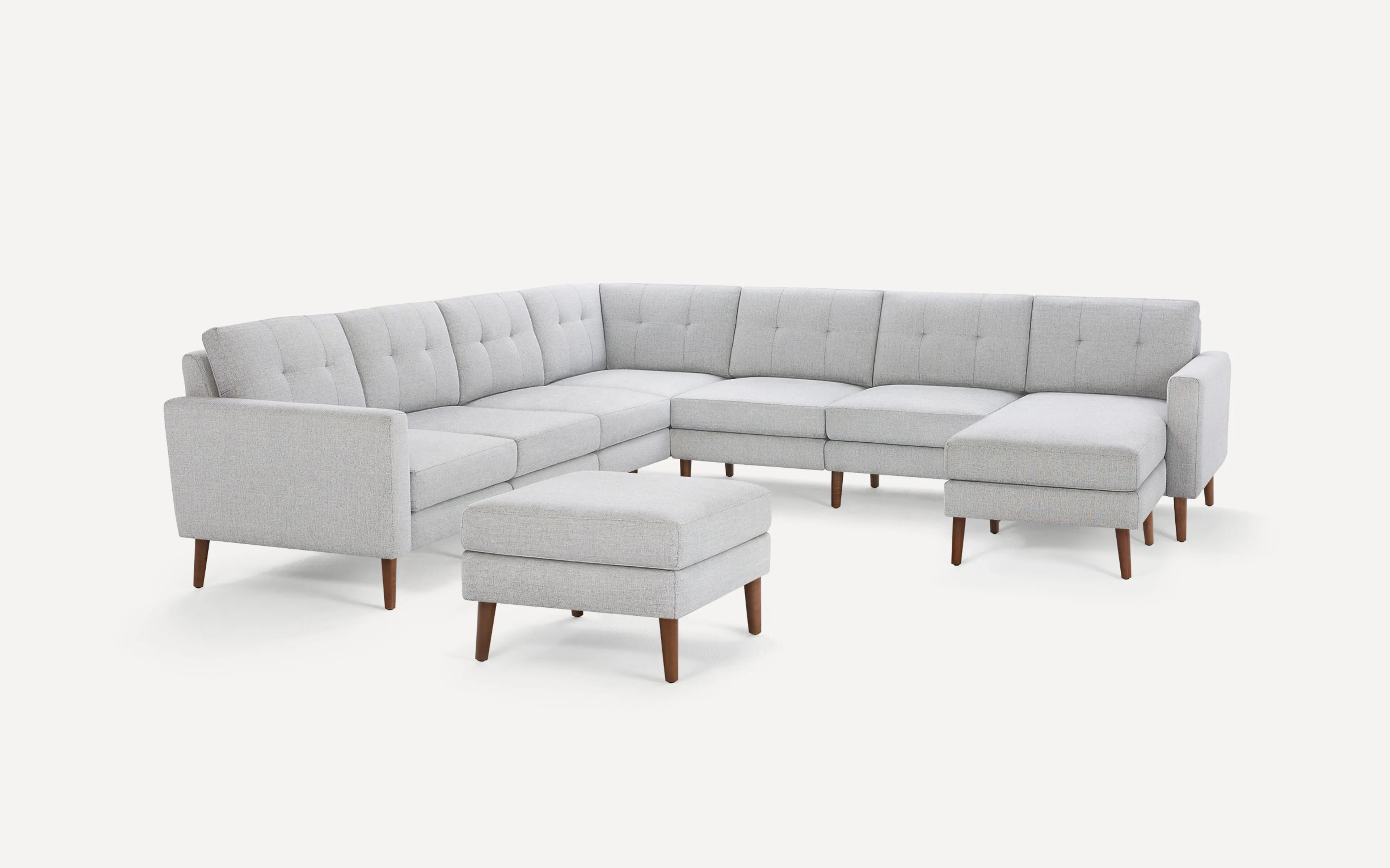 Block Nomad 7-Seat Corner Sectional with Chaise and Ottoman