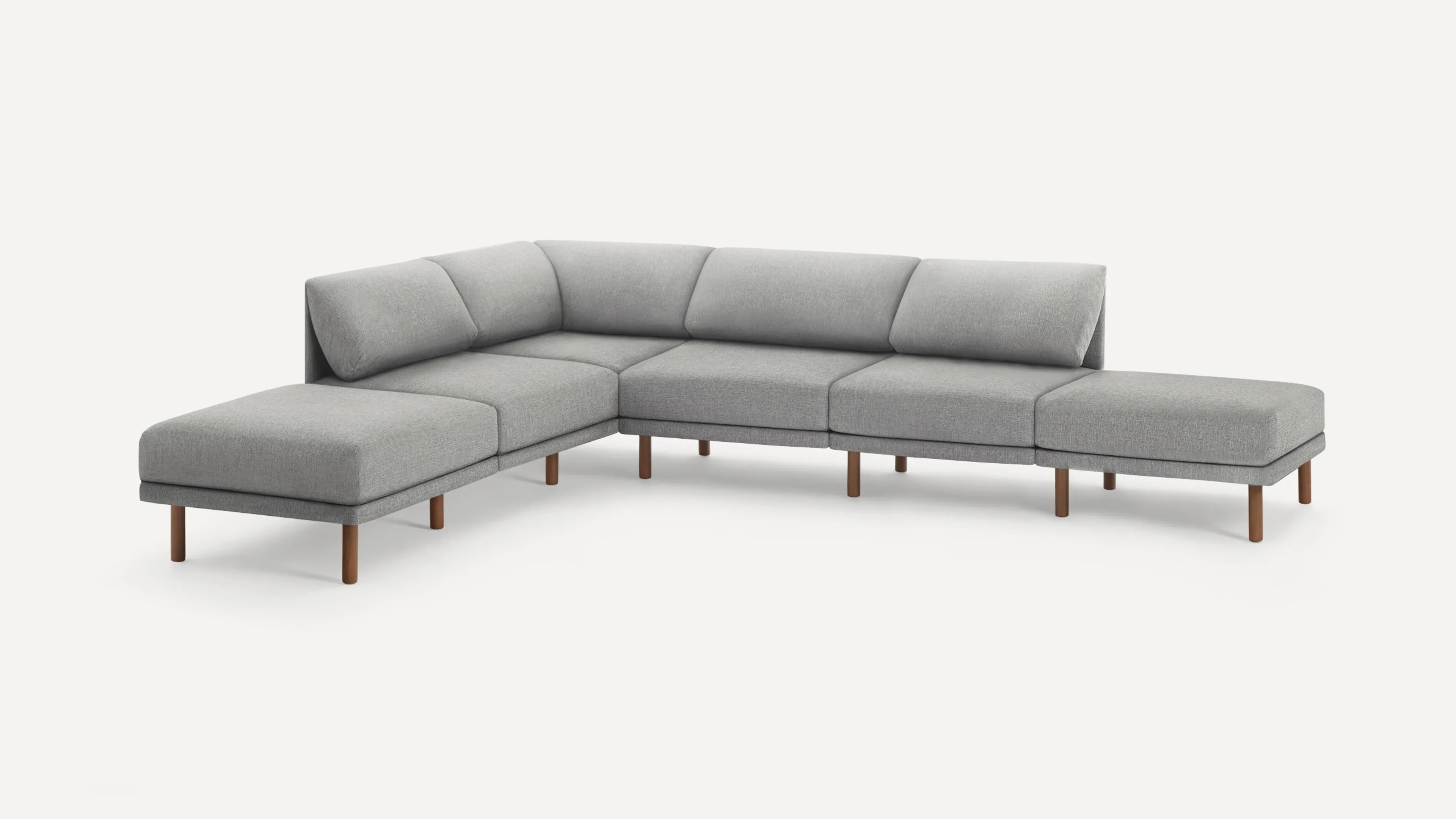 Range 6-Piece Open Sectional Double Lounger