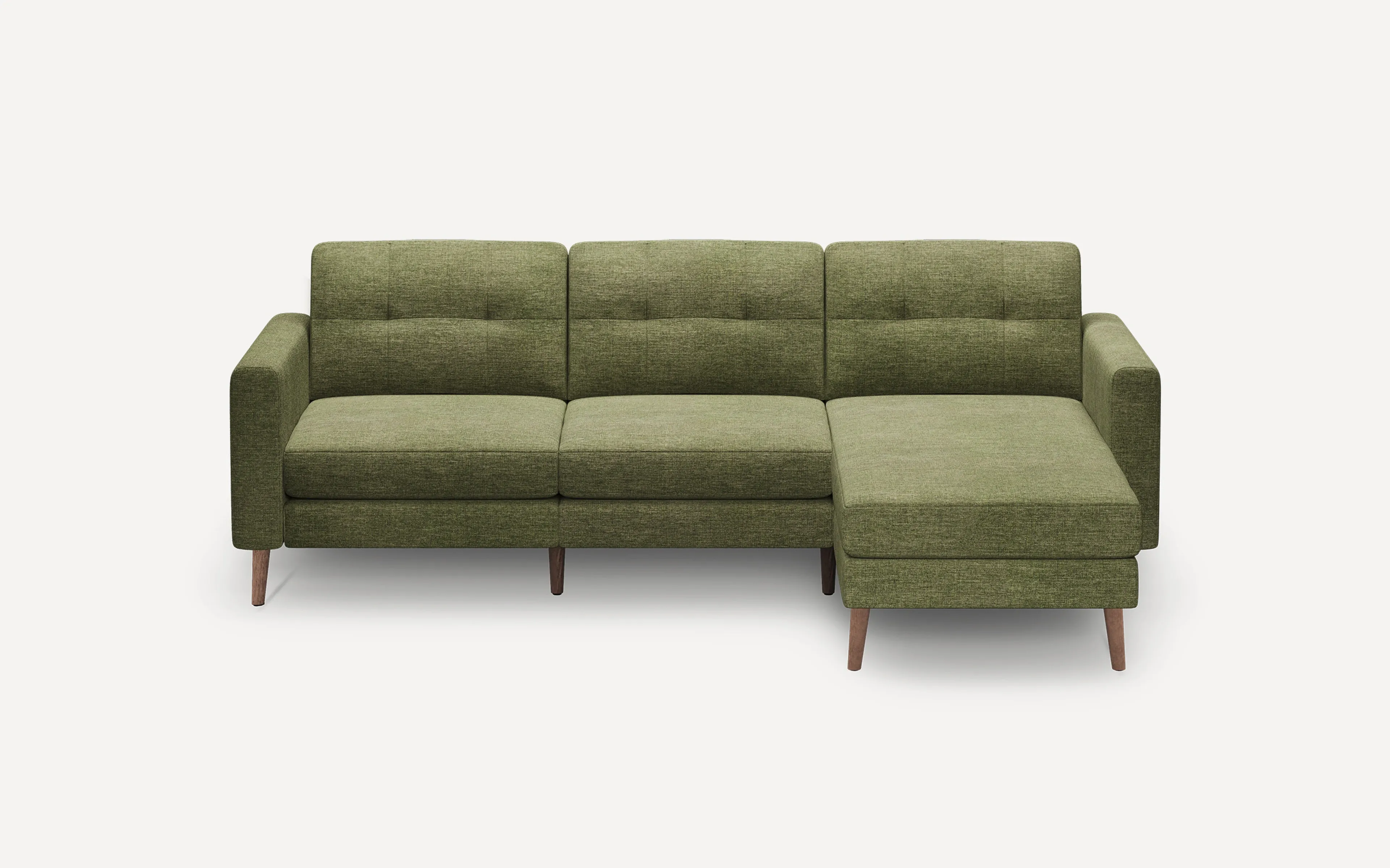 Original Nomad Chaise Sofa in Moss Green Fabric