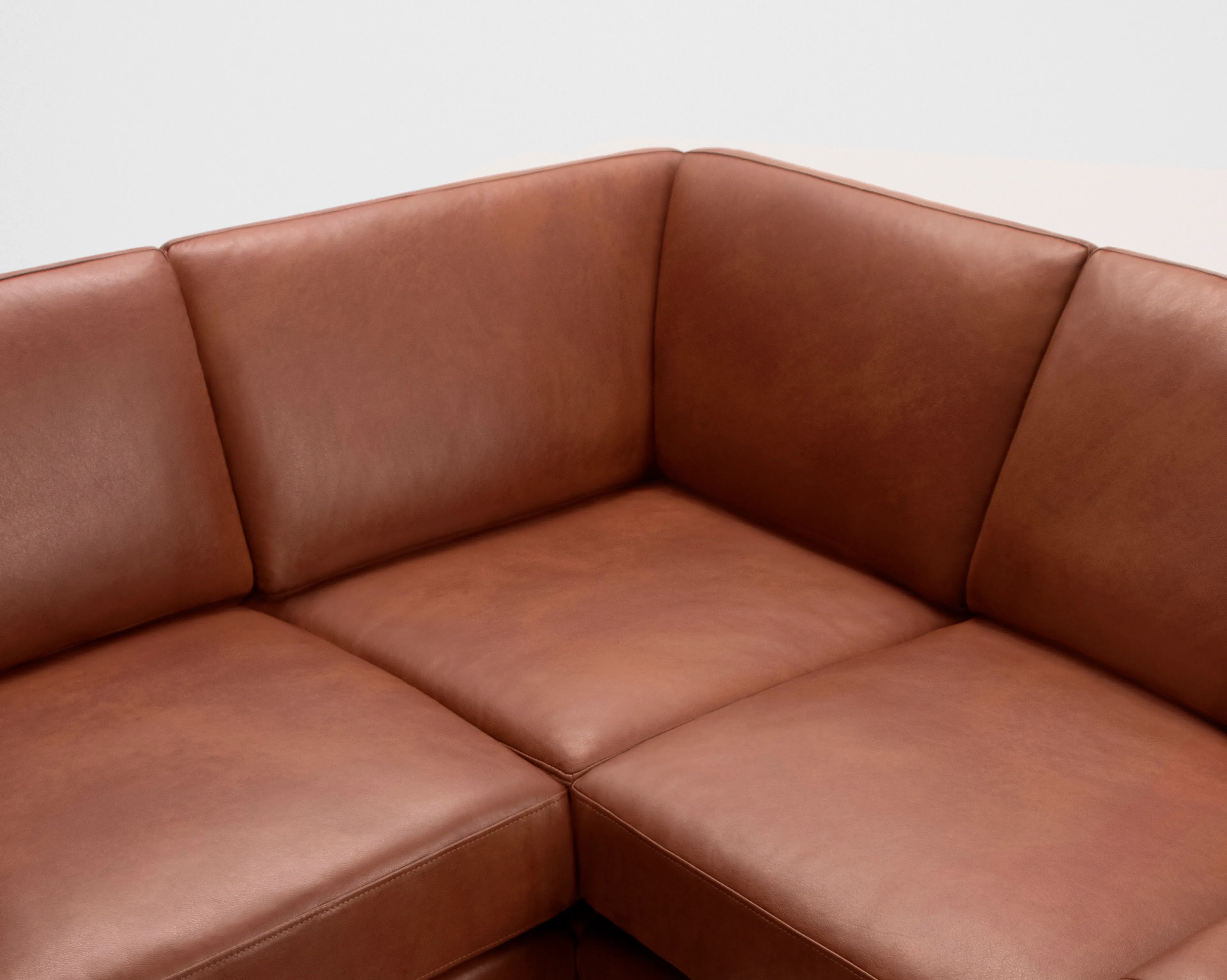 Nomad Leather 6-Seat Corner Sectional