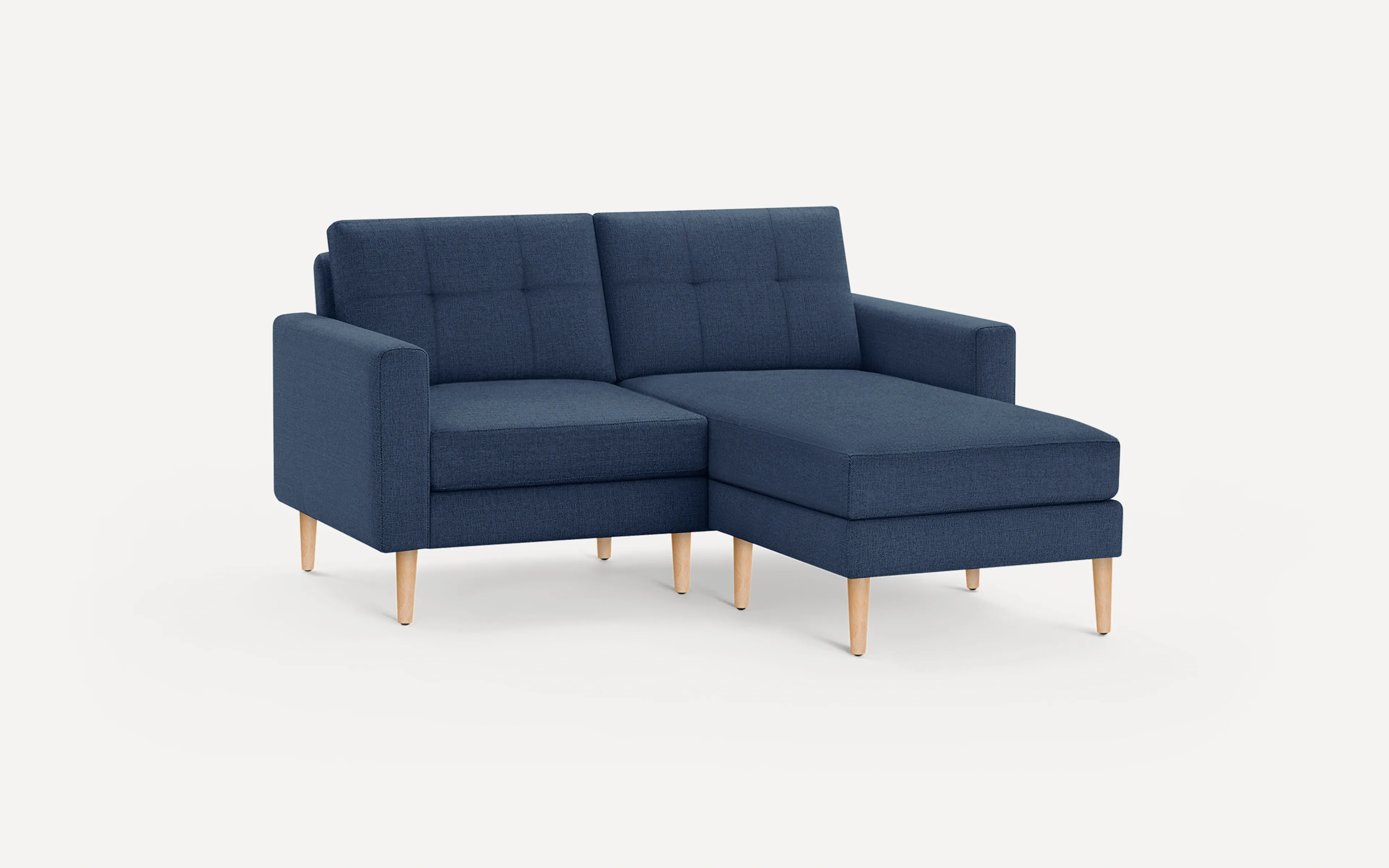 Original Nomad Chaise Loveseat in Navy Blue Fabric