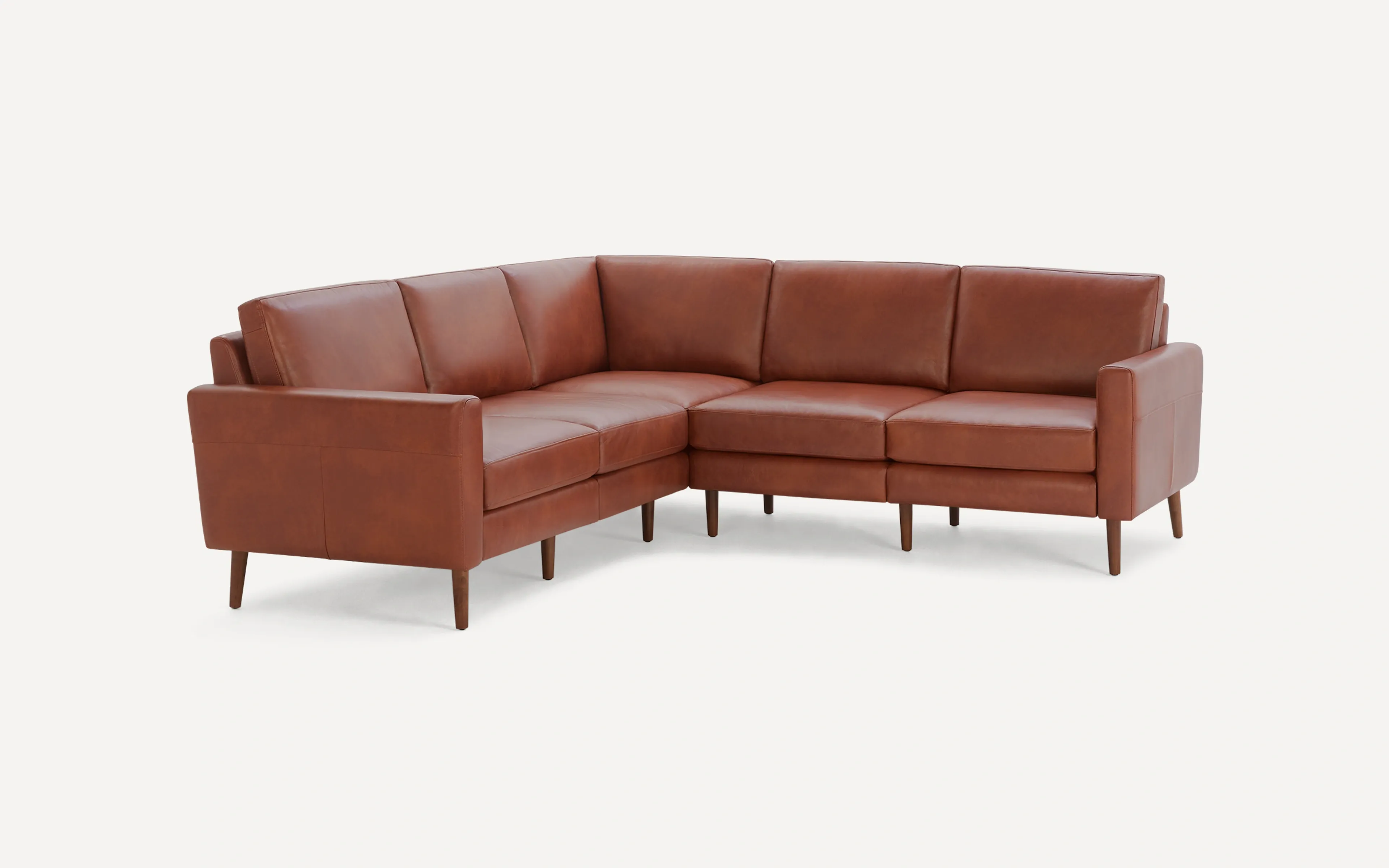 Block Nomad Leather 5-Seat Corner Sectional