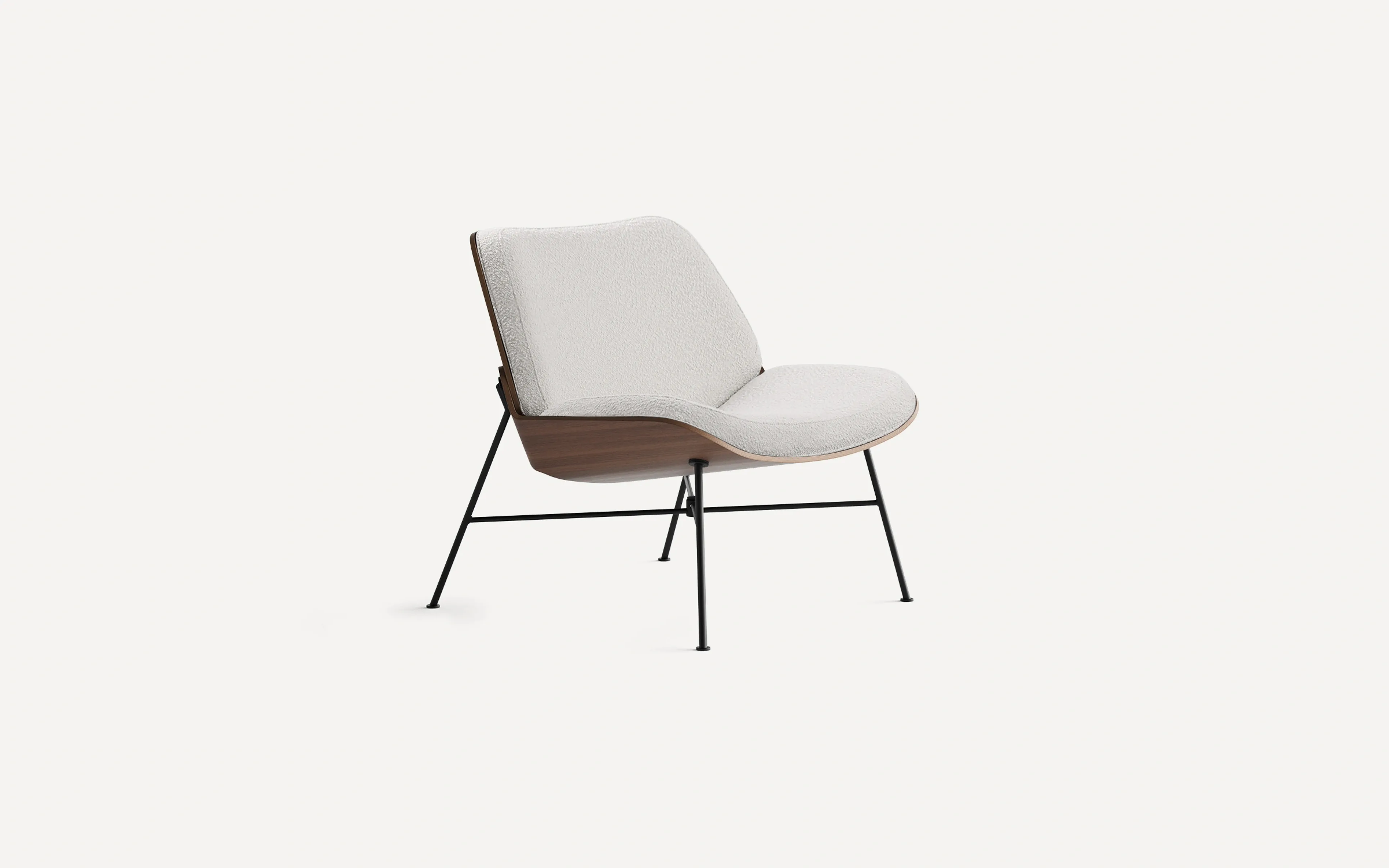Vesper Fabric & Wood Lounge Chair