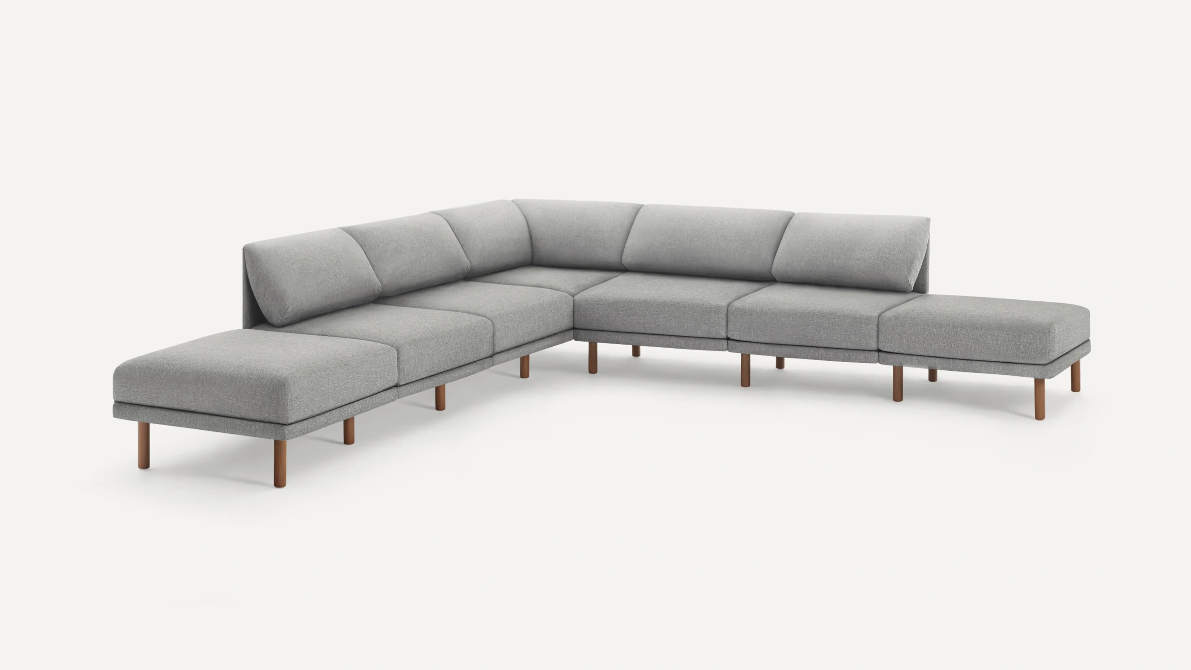 Range 7-Piece Open Sectional Double Lounger