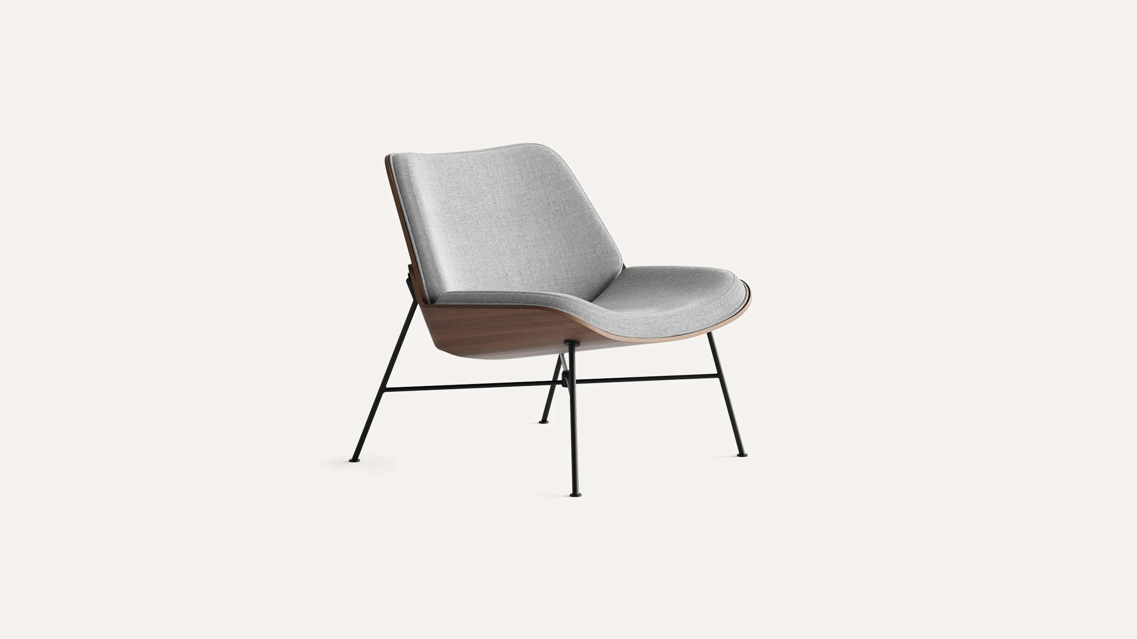 Vesper Fabric & Wood Lounge Chair