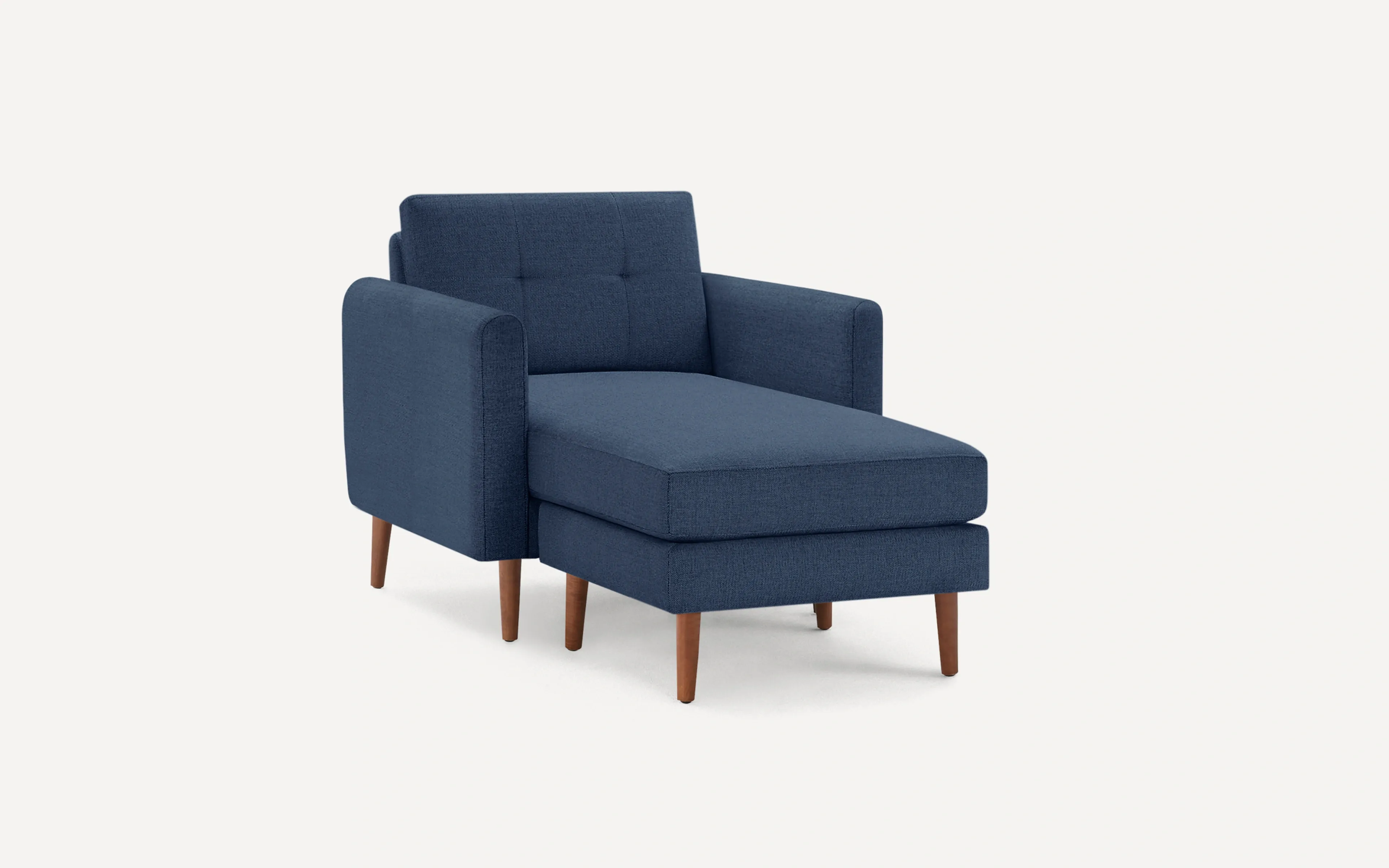 Original Nomad Chaise Armchair in Navy Blue Fabric