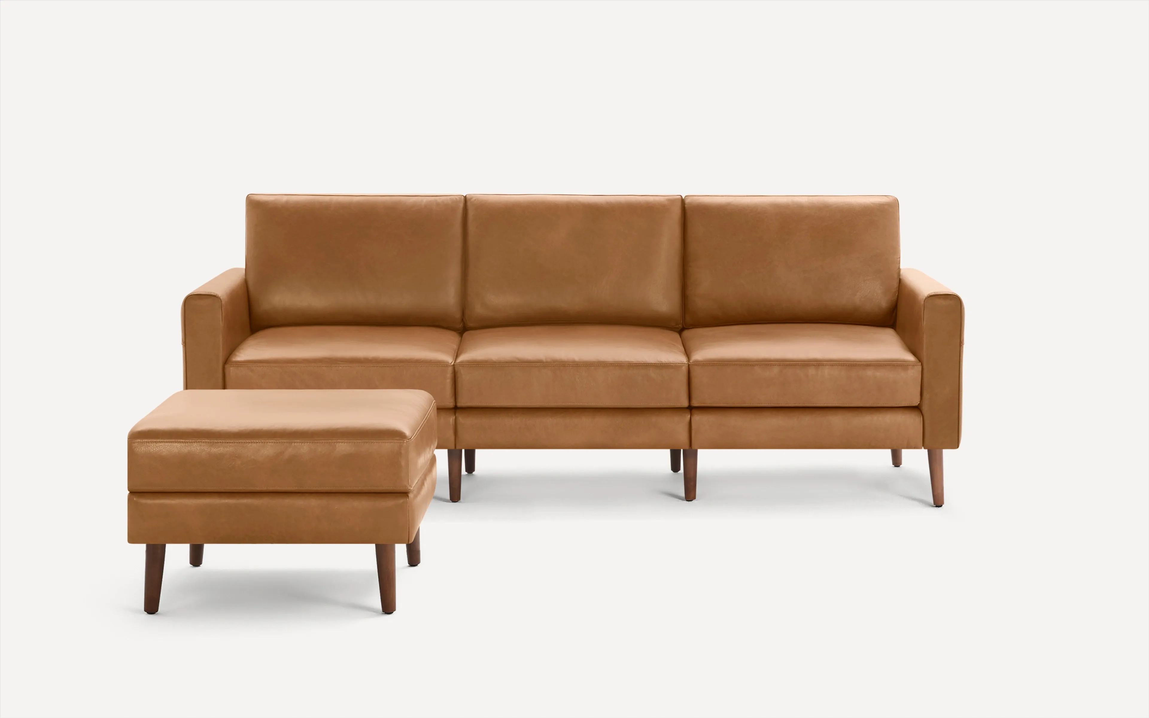 Original Nomad Sofa with Ottoman in Camel Leather