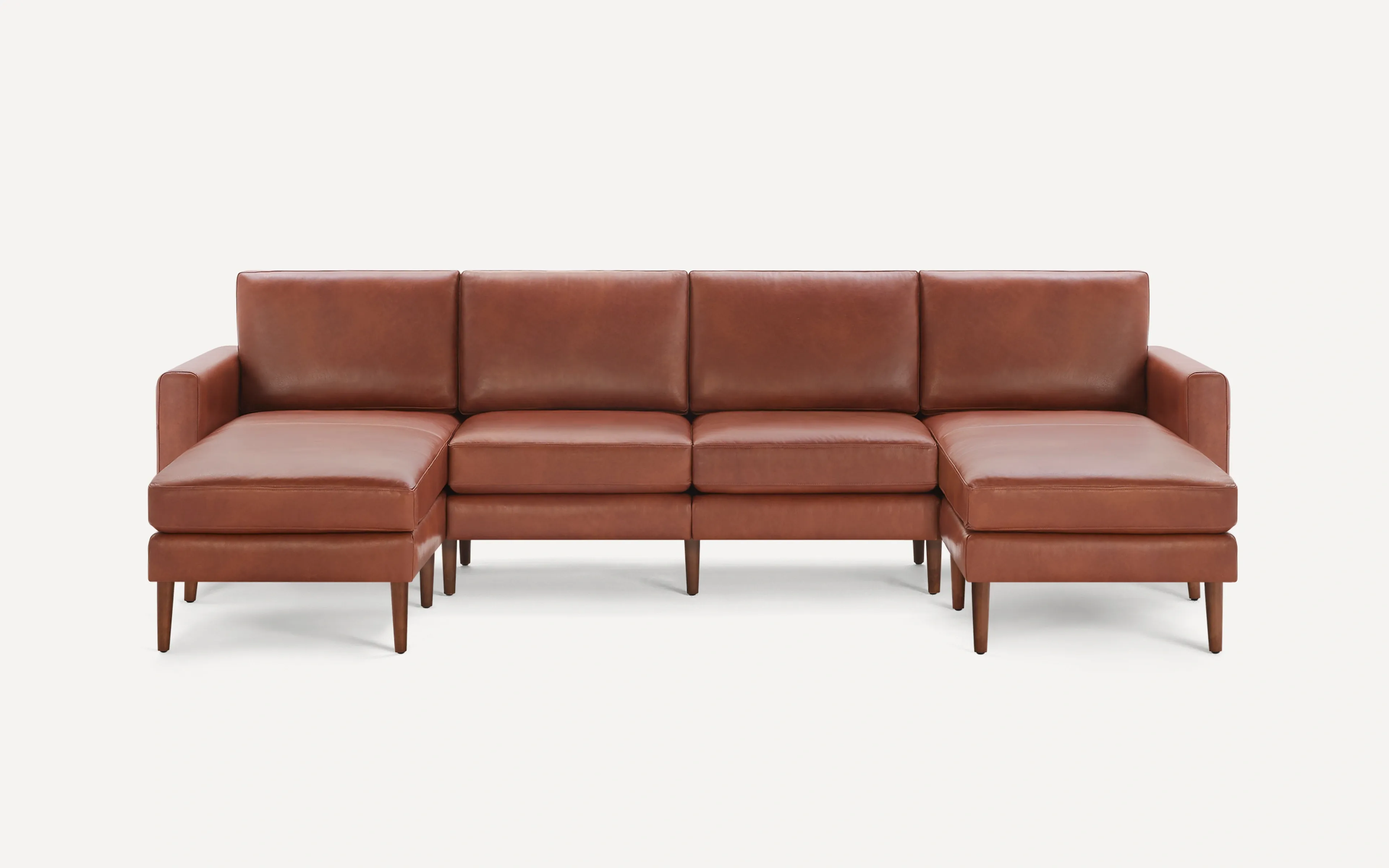 Original Nomad King Sofa in Chestnut Leather