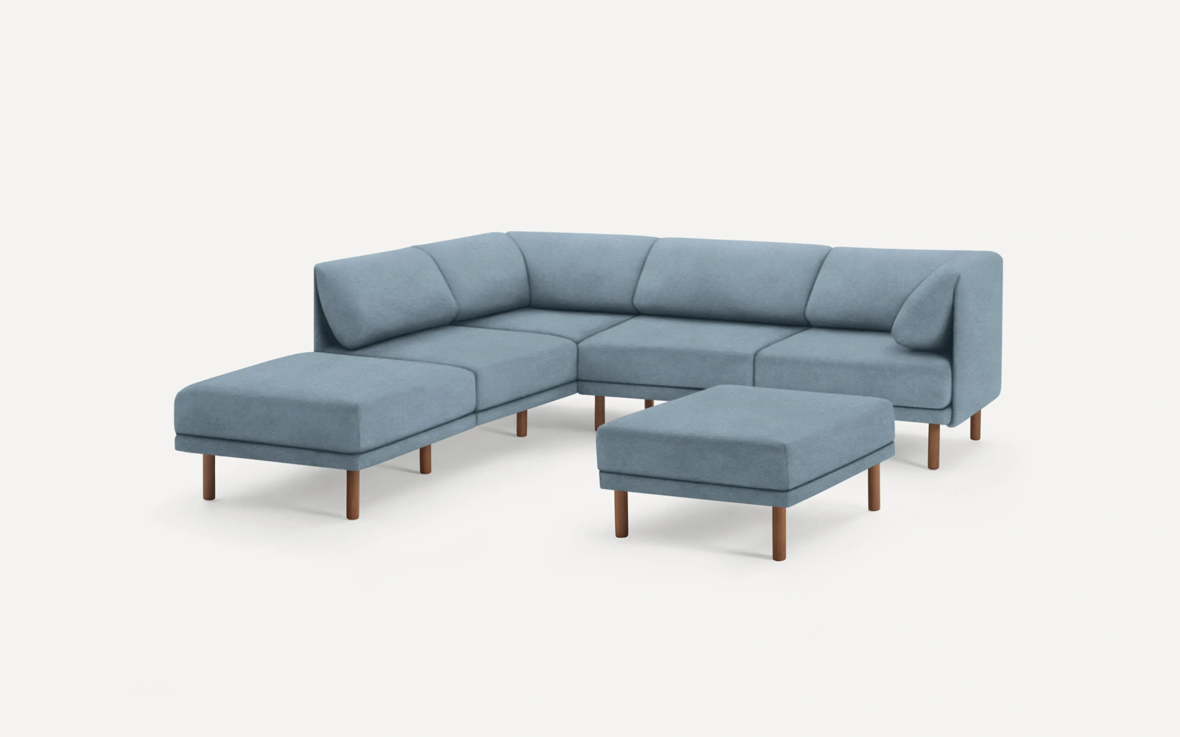 Range 5-Piece One Arm Sectional Lounger