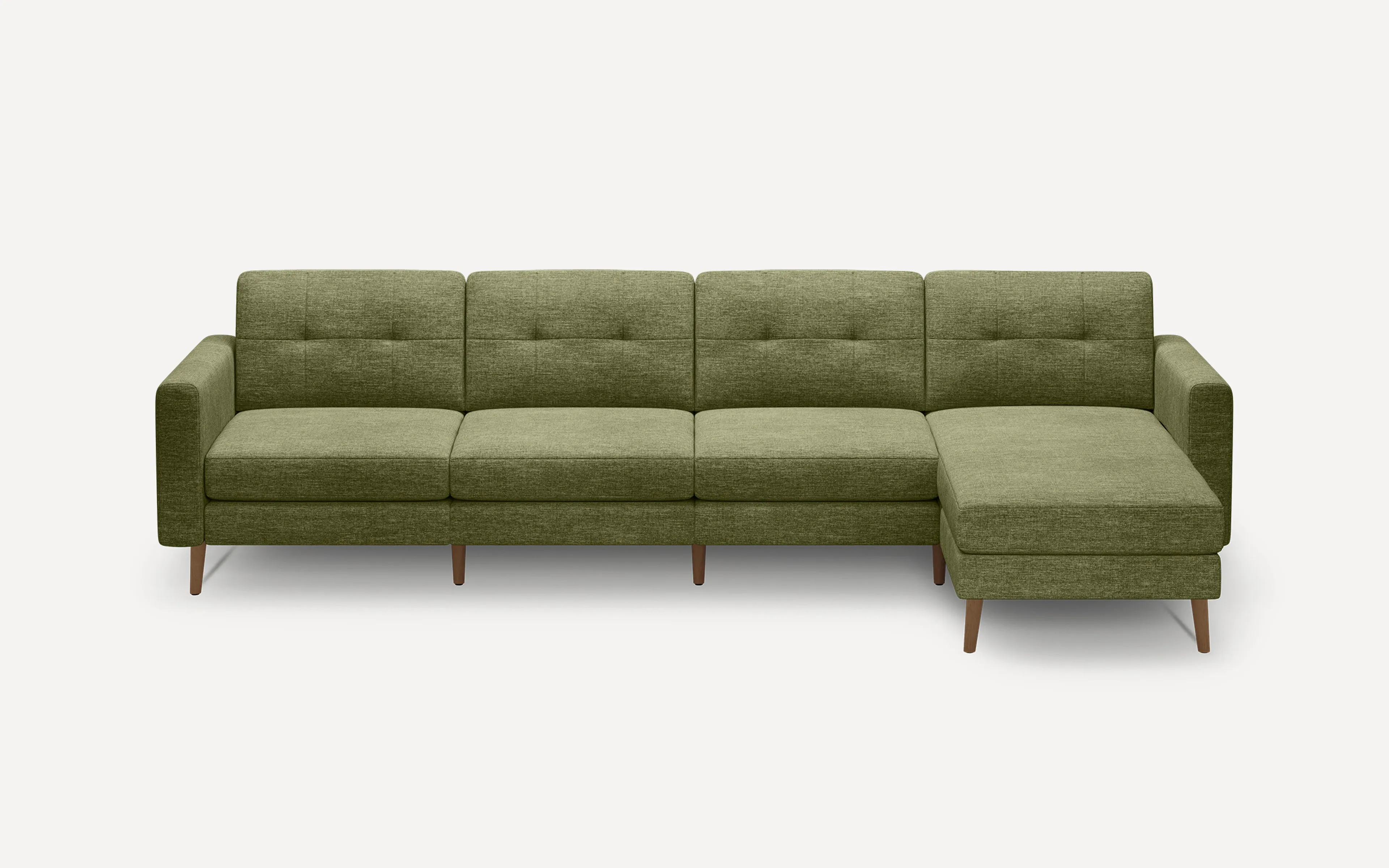 Original Nomad Chaise King Sofa in Moss Green Fabric