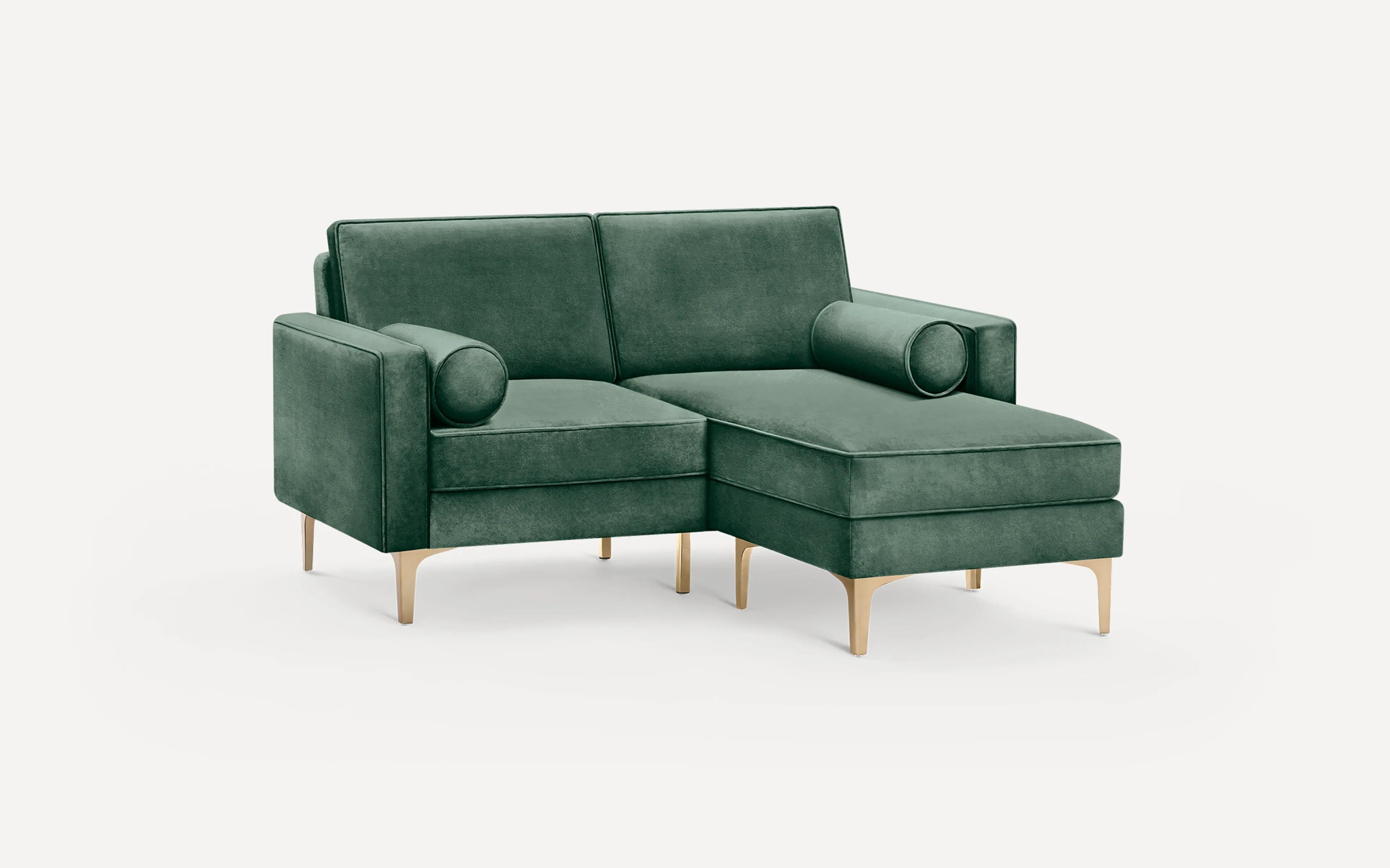 Original Nomad Chaise Loveseat in Jade Velvet