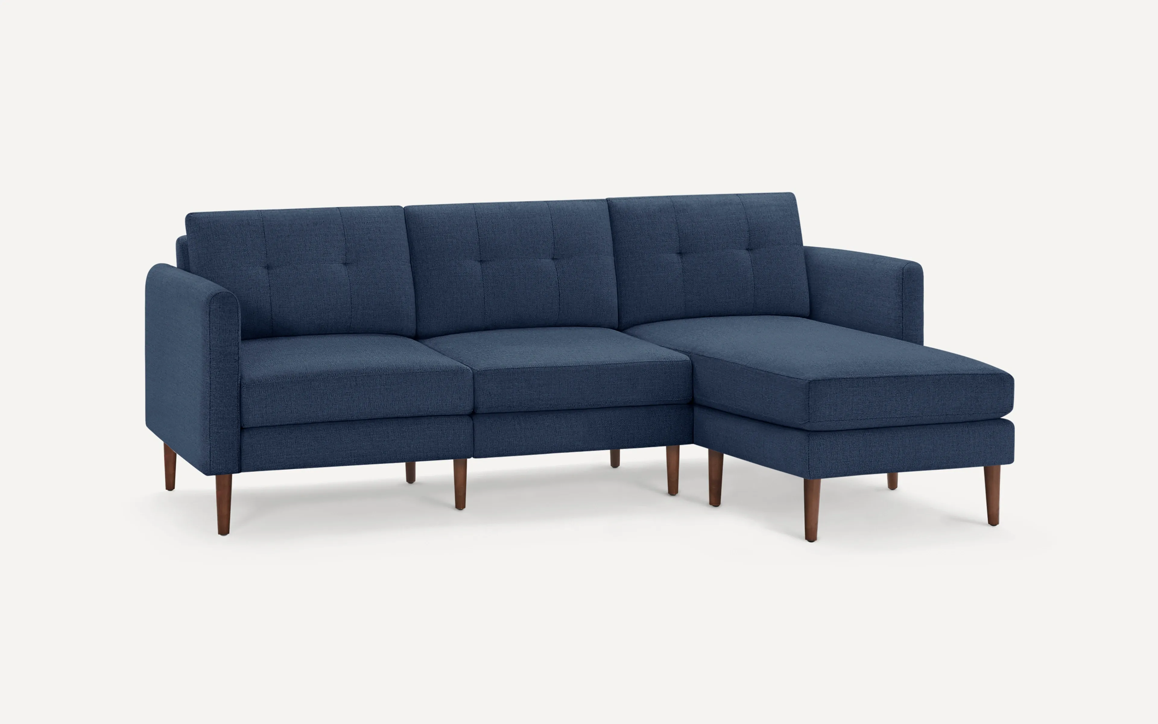 Original Nomad Chaise Sofa in Navy Blue Fabric