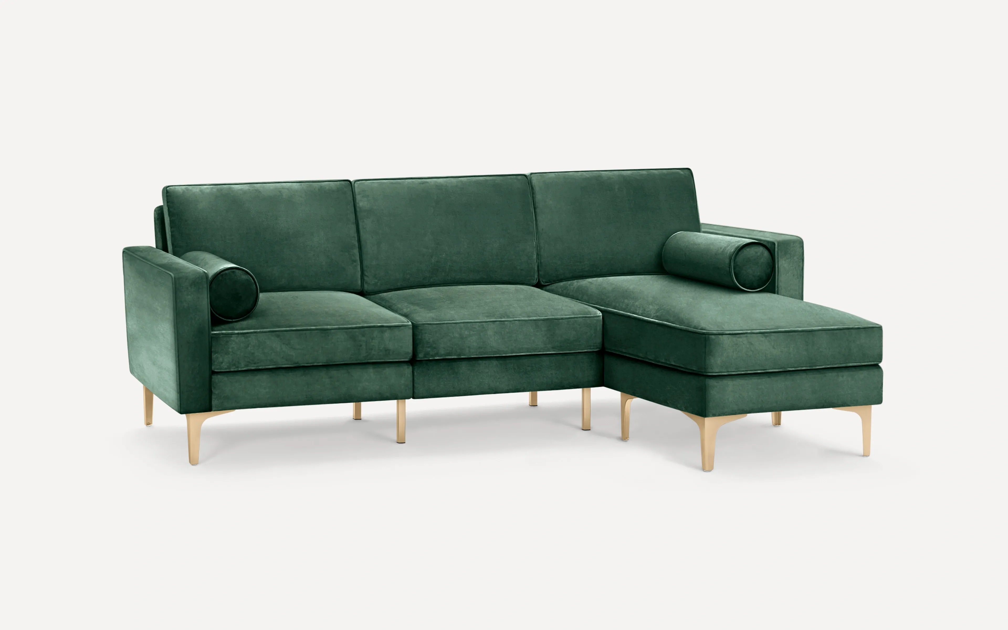 Original Nomad Chaise Sofa in Jade Velvet