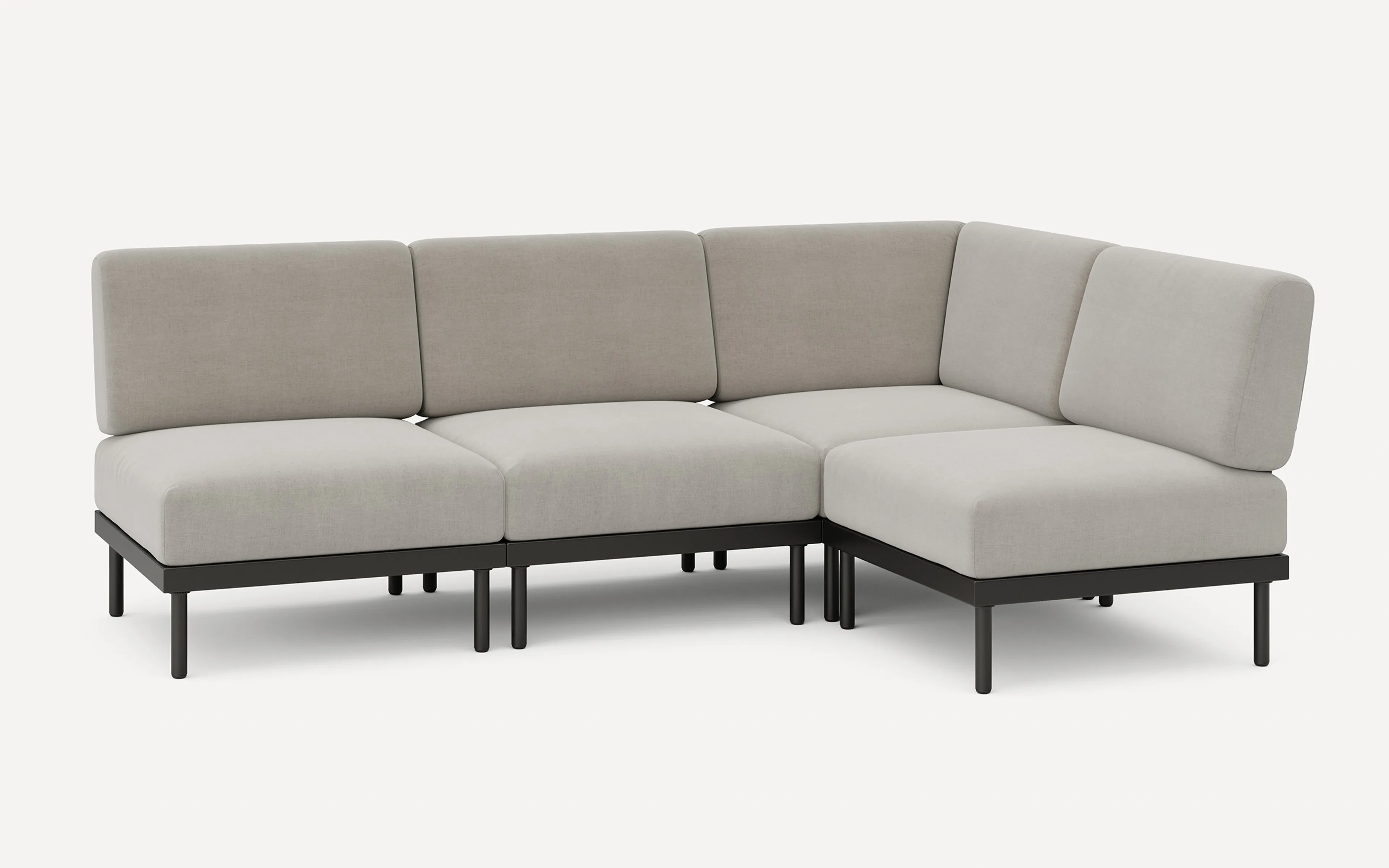 Relay Outdoor 4-Piece Armless Sectional
