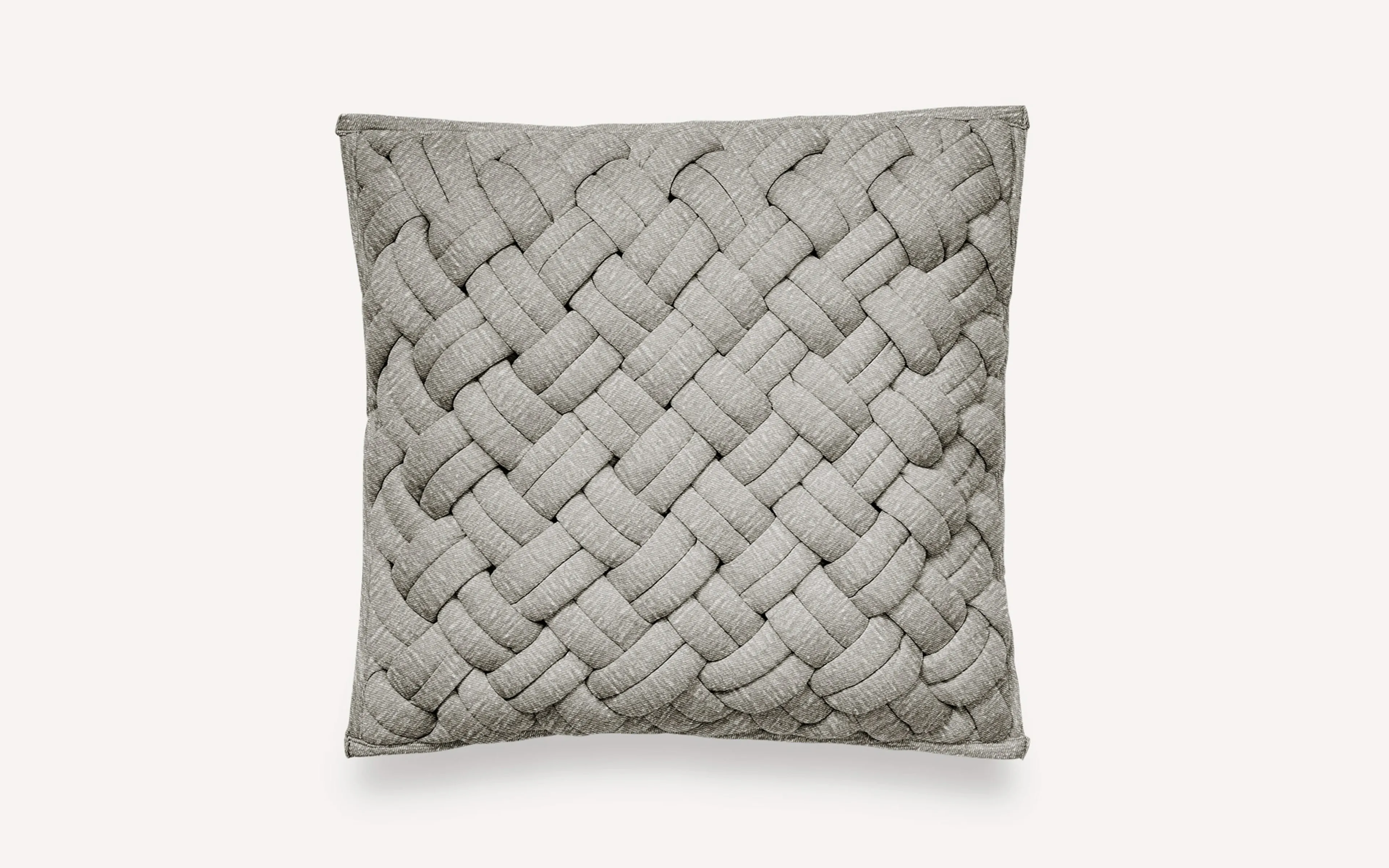 Pewter Interknit Jersey Pillow Cover