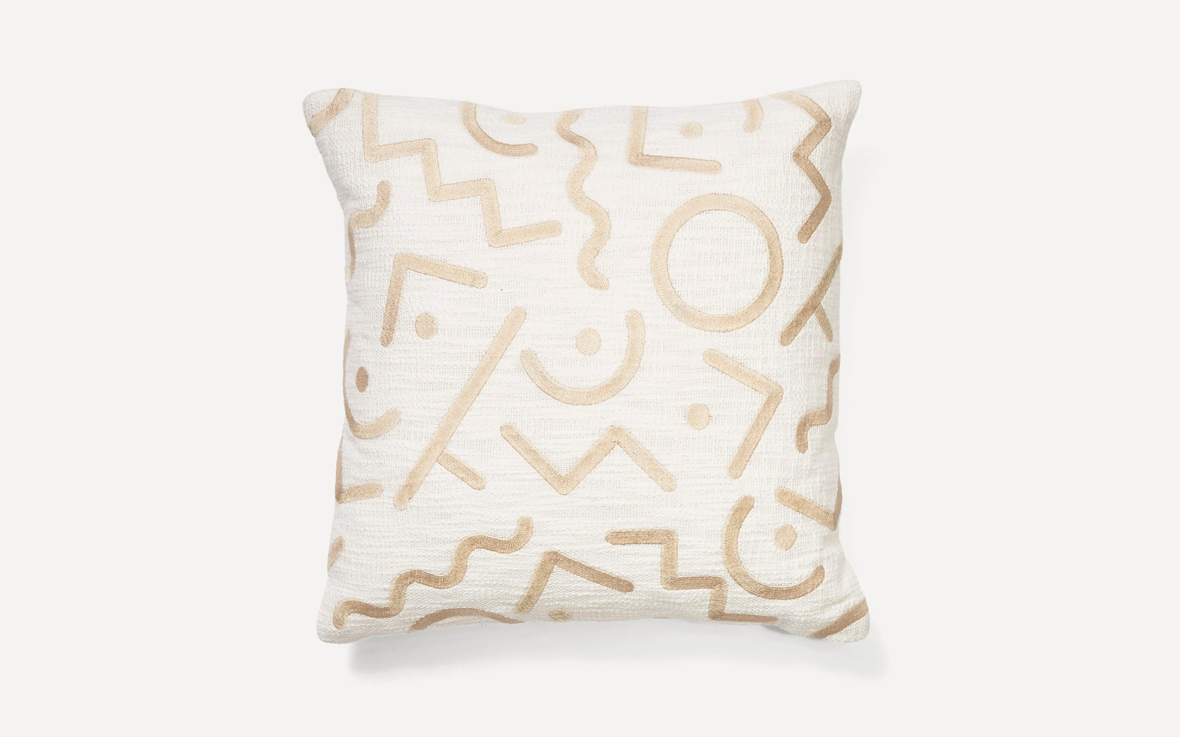 Ivory Recess Pillow Cover