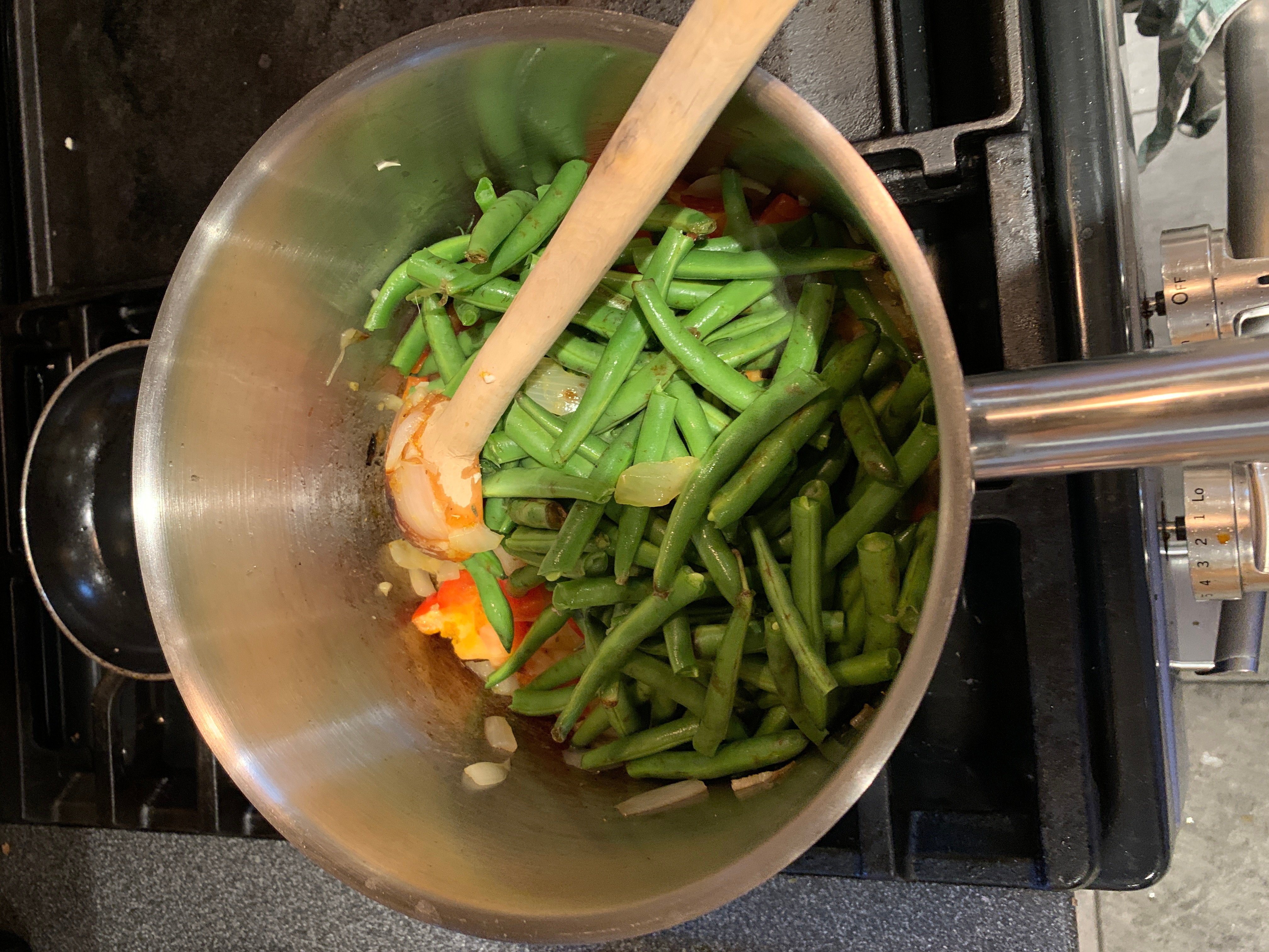 Step 4 for the Fasulye Yemegi recipe