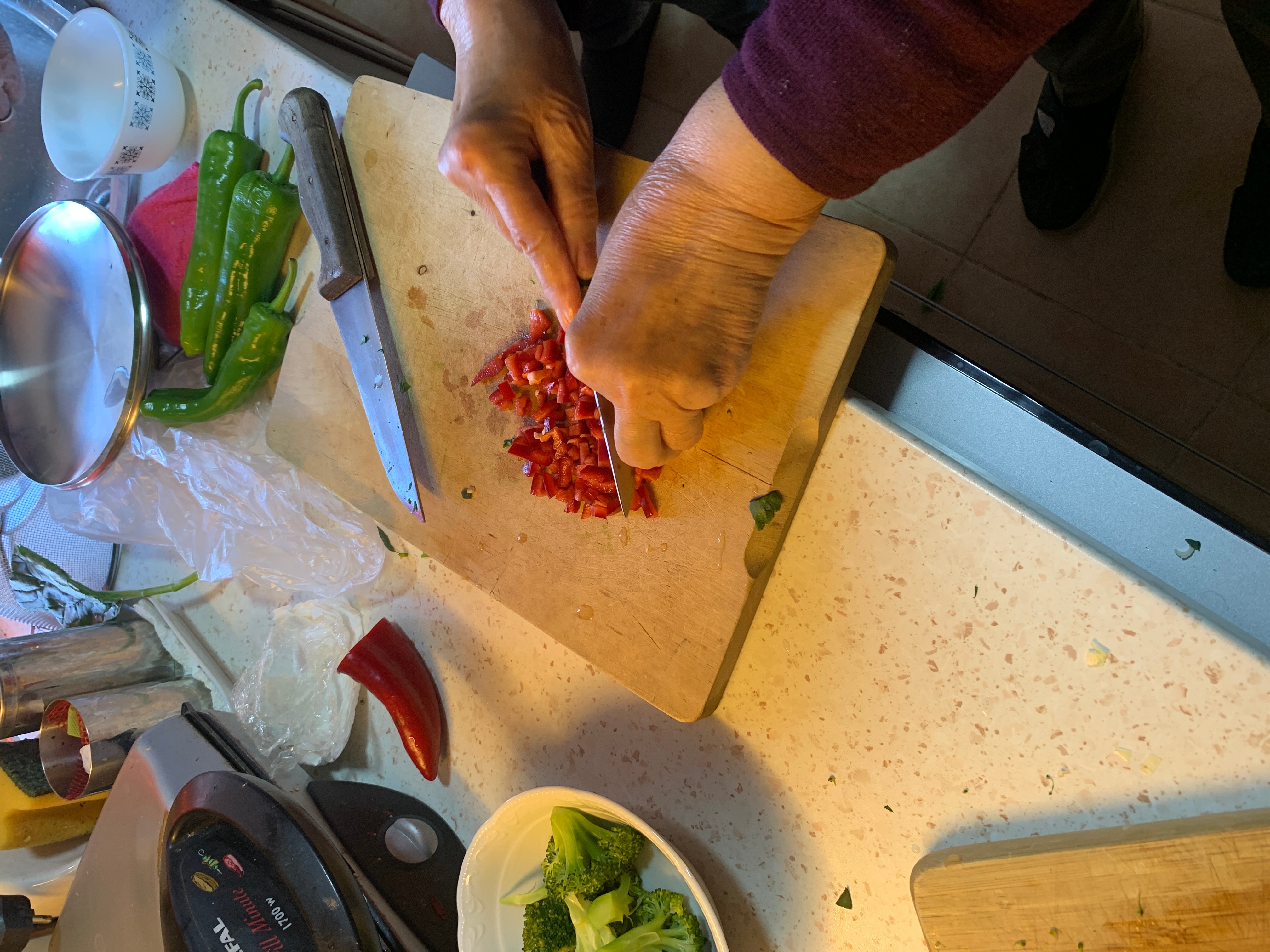 Step 2 for the Karniyarik recipe