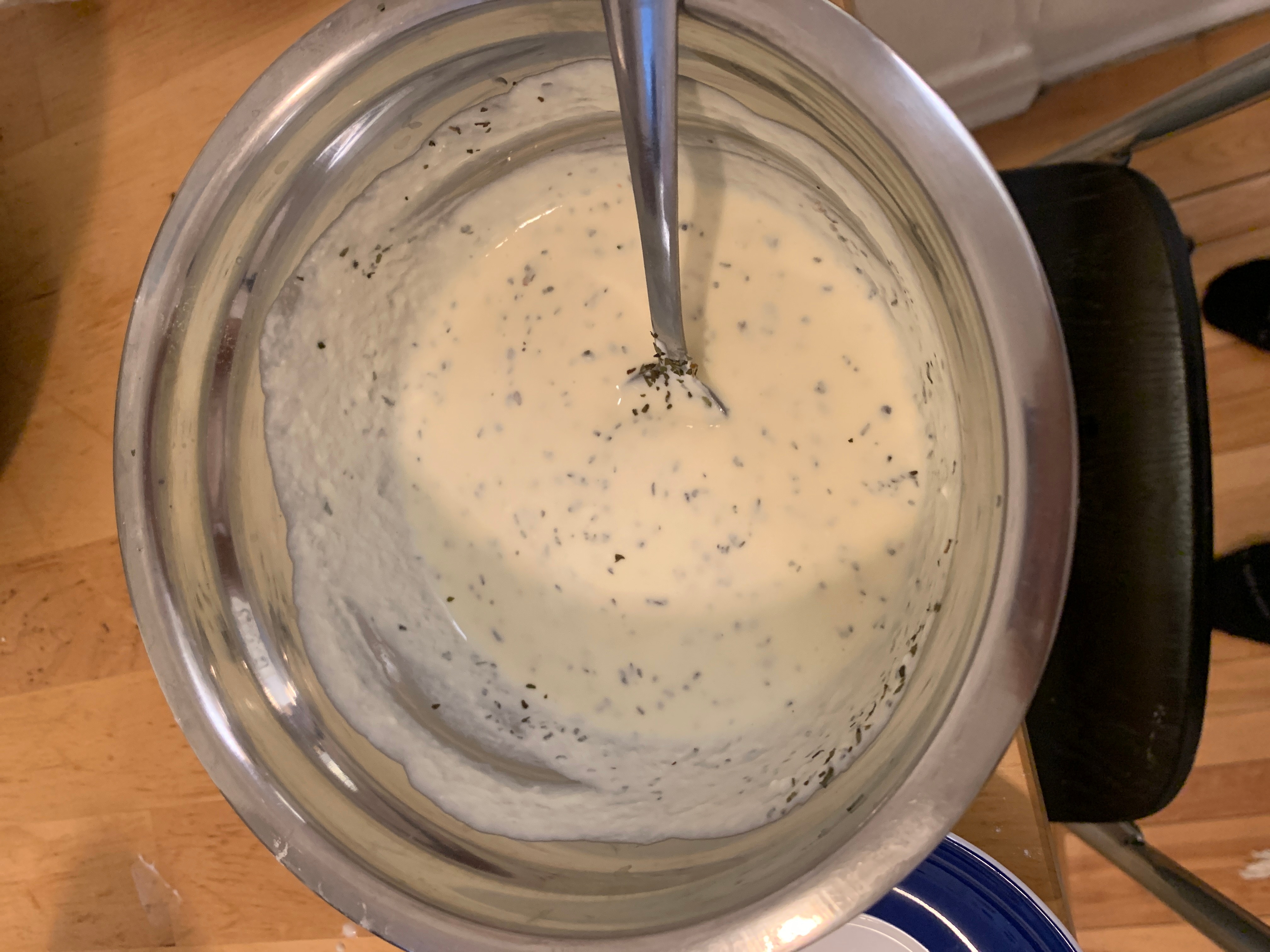 Step 4 for the Yogurt Corbasi recipe