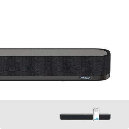 Sennheiser AMBEO - Barra de sonido Mini Dolby Atmos de 250 W y 7.1.4  canales, paquete con subwoofer inalámbrico AMBEO Sub de 8 pulgadas y 350 W,  la