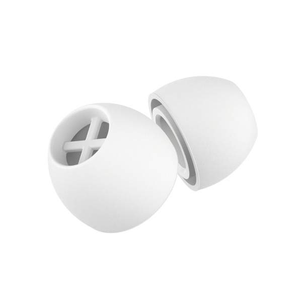MOMENTUM TW 3 Silicone Ear Adapter, white, 5 pair (XS)