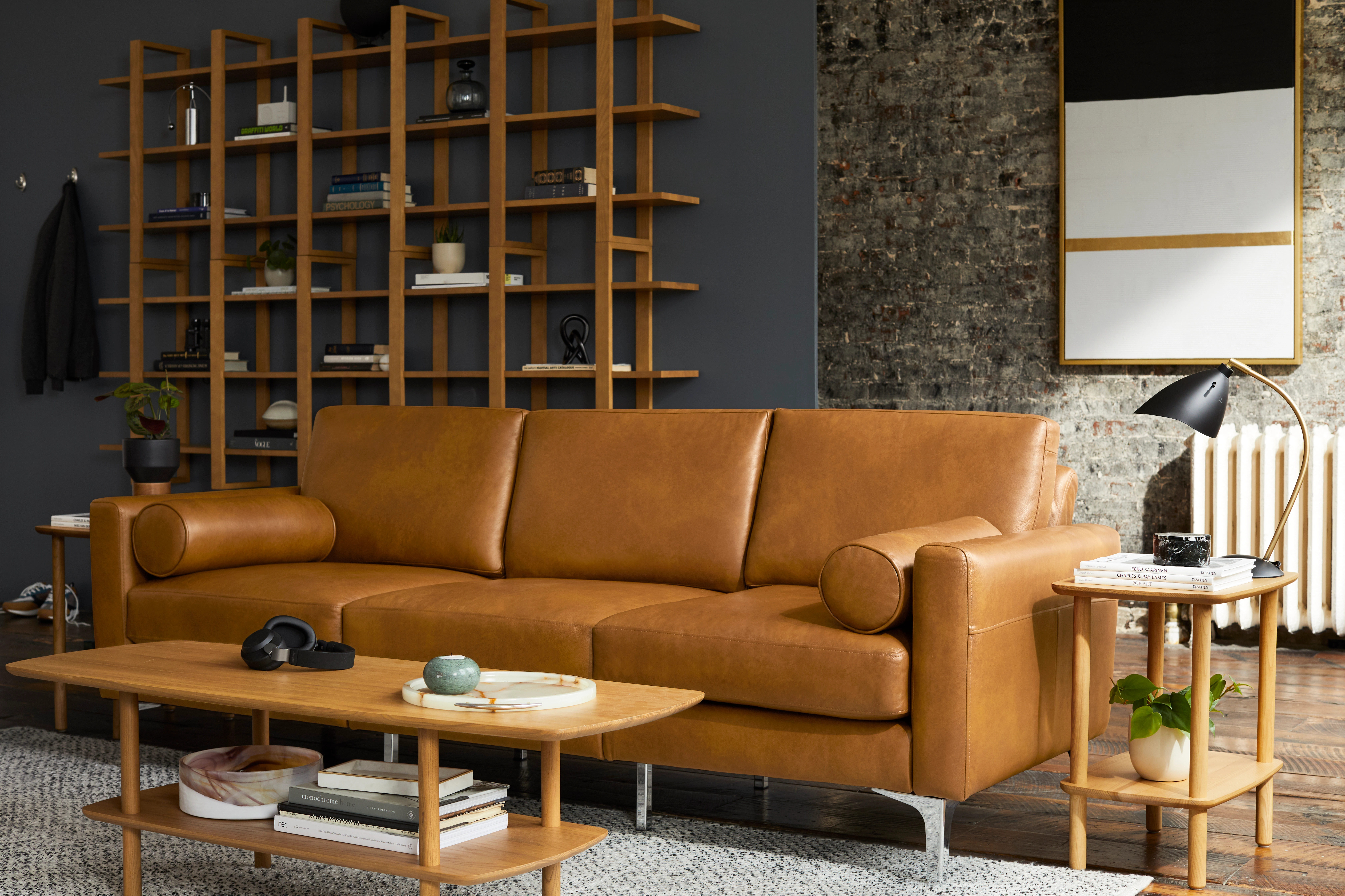 corner leather sofa