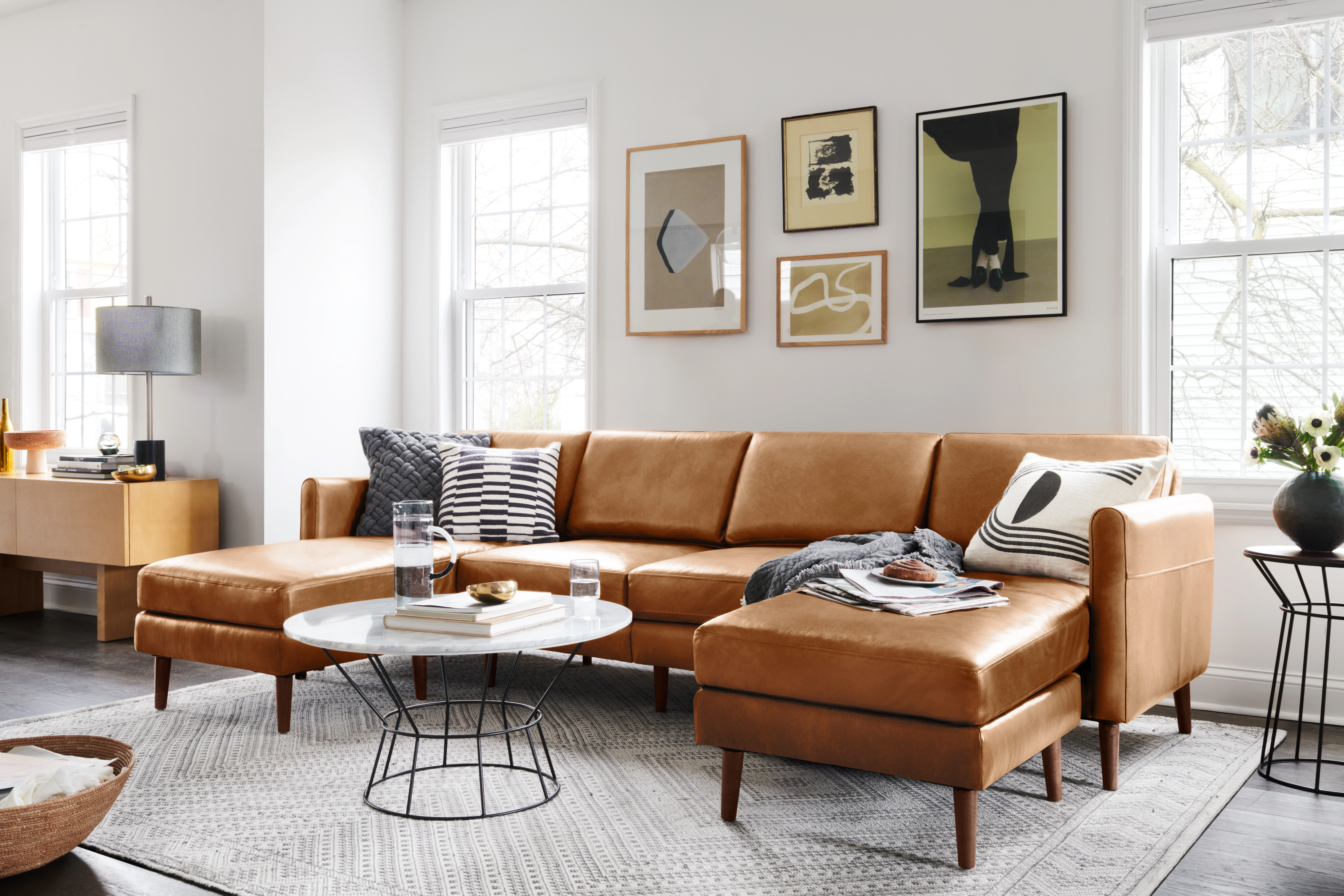 Restore Your Old Leather Sofa for Your Trendy New York Home