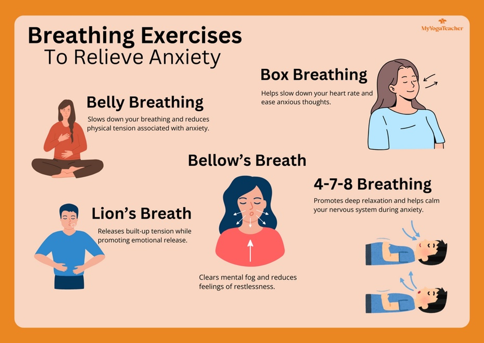 Yoga Poses and Breathing Techniques to Relieve Anxiety