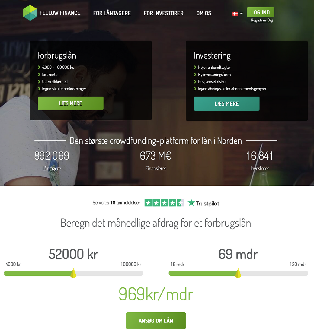 FELLOW FINANCE – CROWDFUNDEDE ONLINELÅN