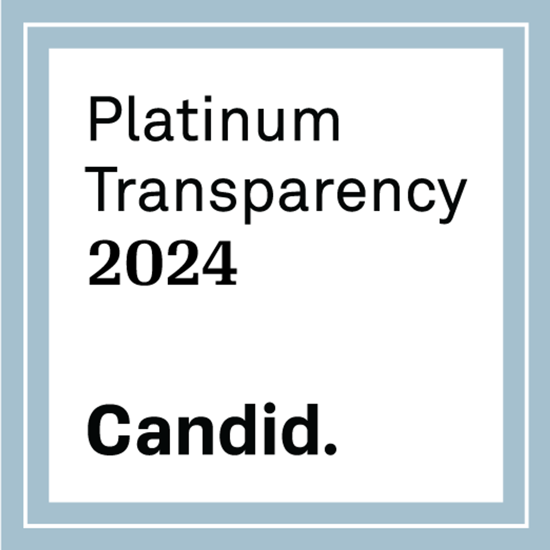 2024 Platinum Seal of Transparency with @CandidDotOrg