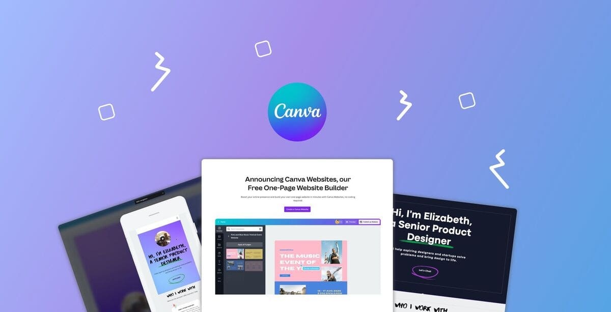 Ilustrasi platform design online, Canva.