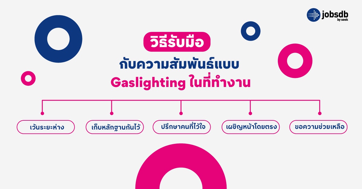 วิธีรับมือกับความสัมพันธ์แบบ Gaslighting ในที่ทำงาน