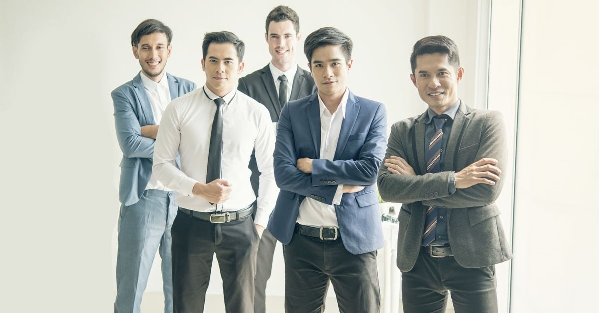 men dressing smartly for their job interview