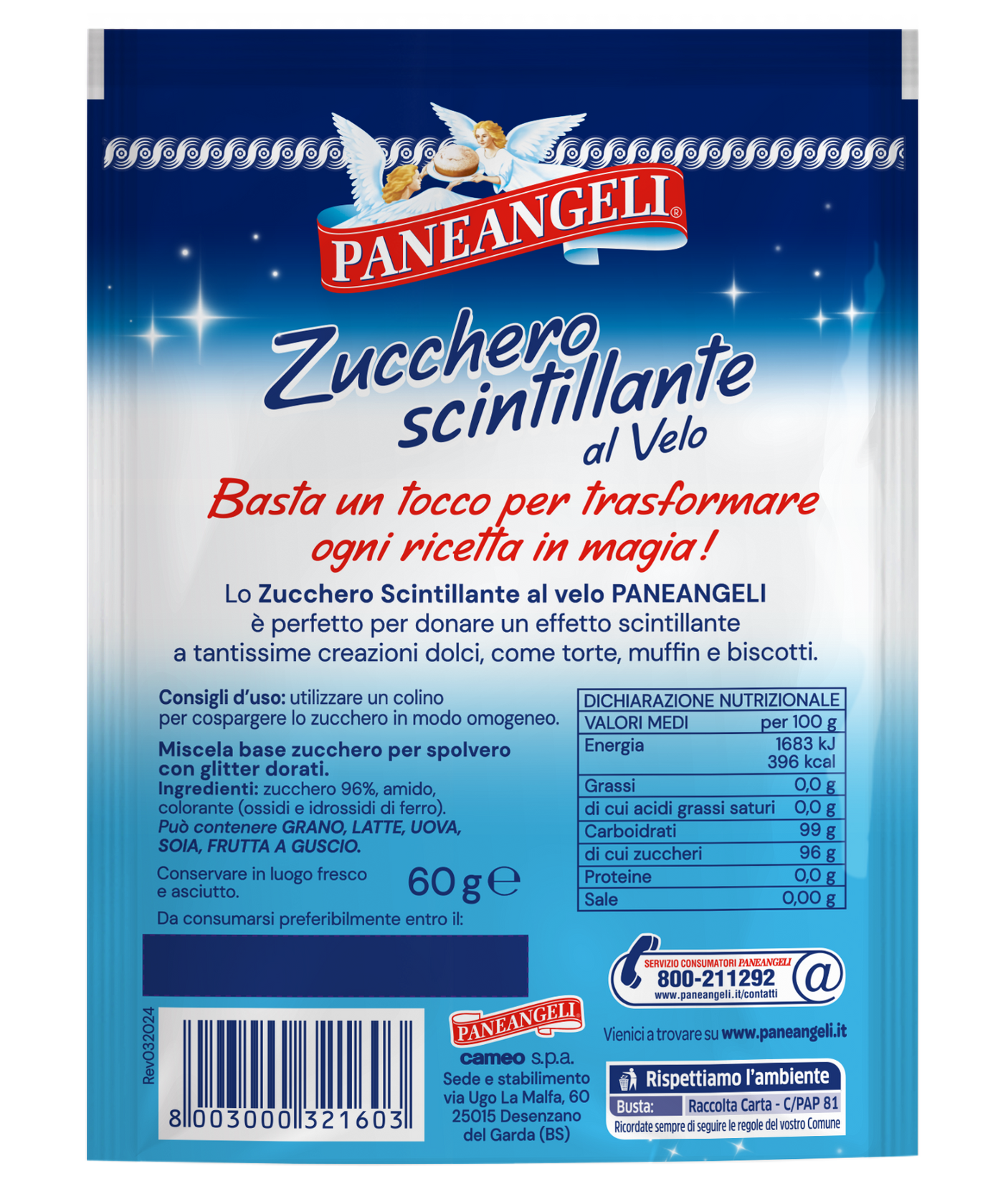 Zucchero scintillante al Velo