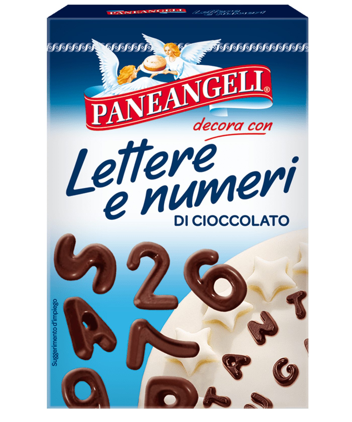 Lettere e numeri di cioccolato per decorazioni