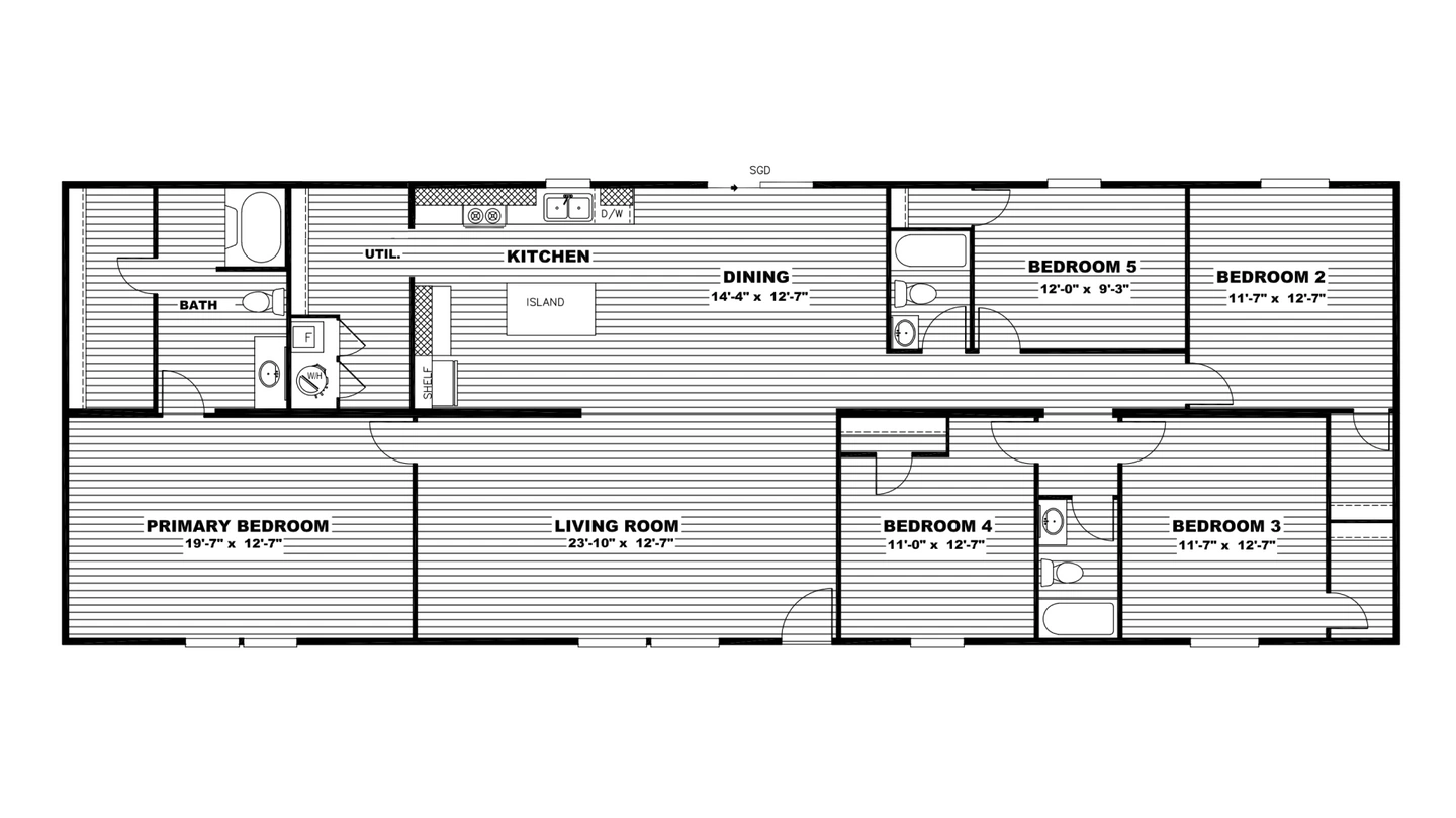 Triumph | 5 Bed 3 Bath | Clayton Homes