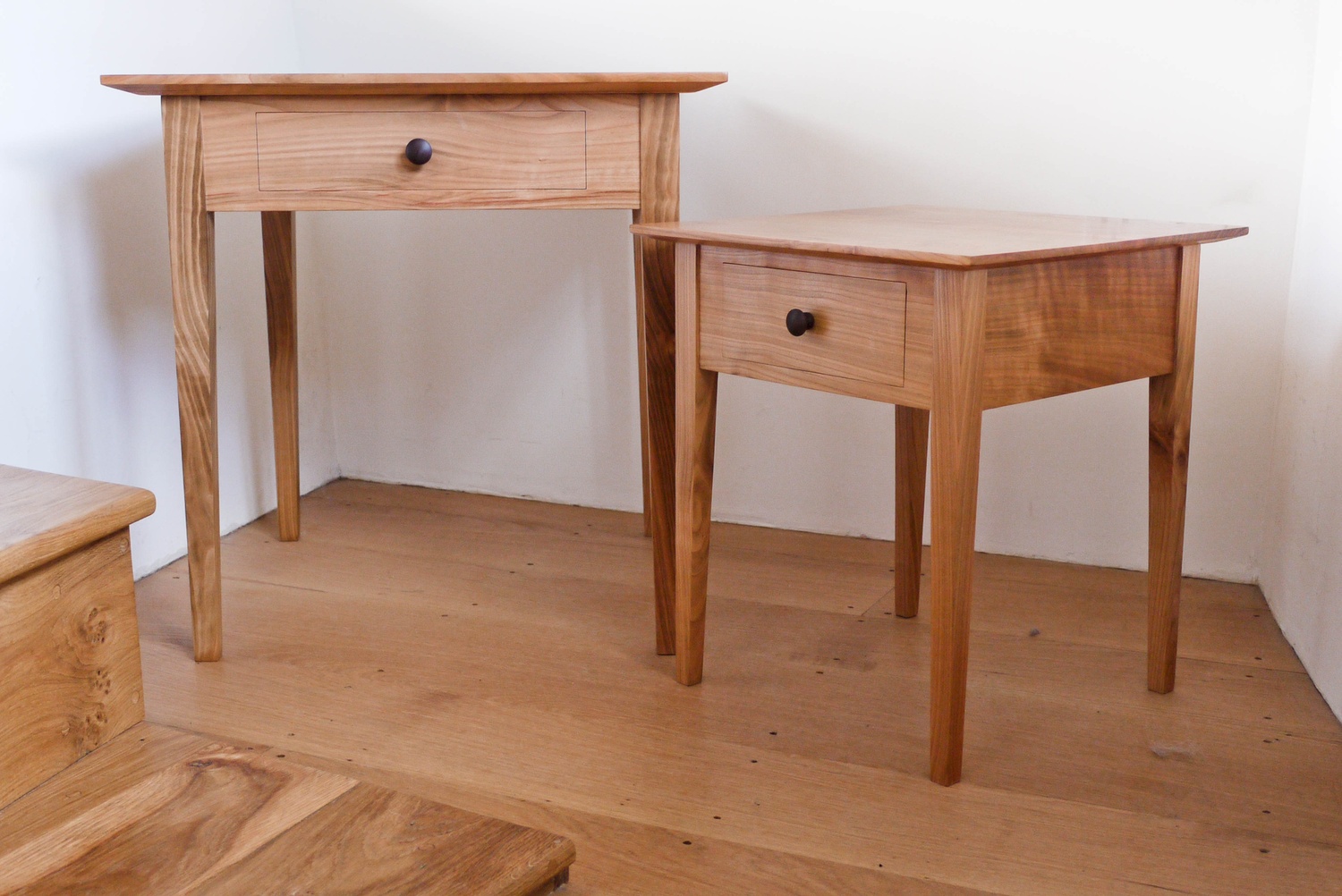 Shaker style nested side tables in English Cherry.